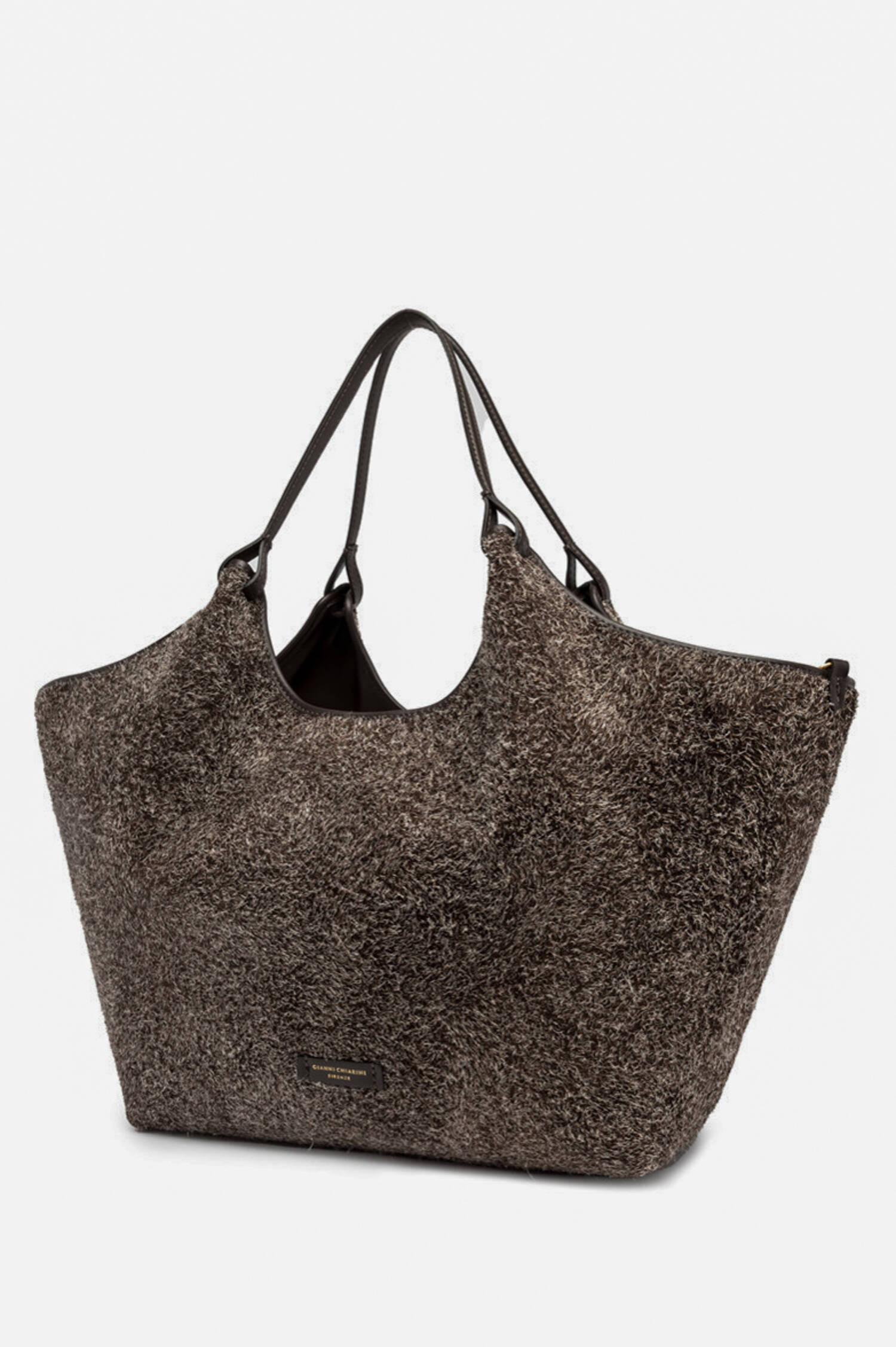 Shopper DUA mit weicher Struktur in Dunkelbraun