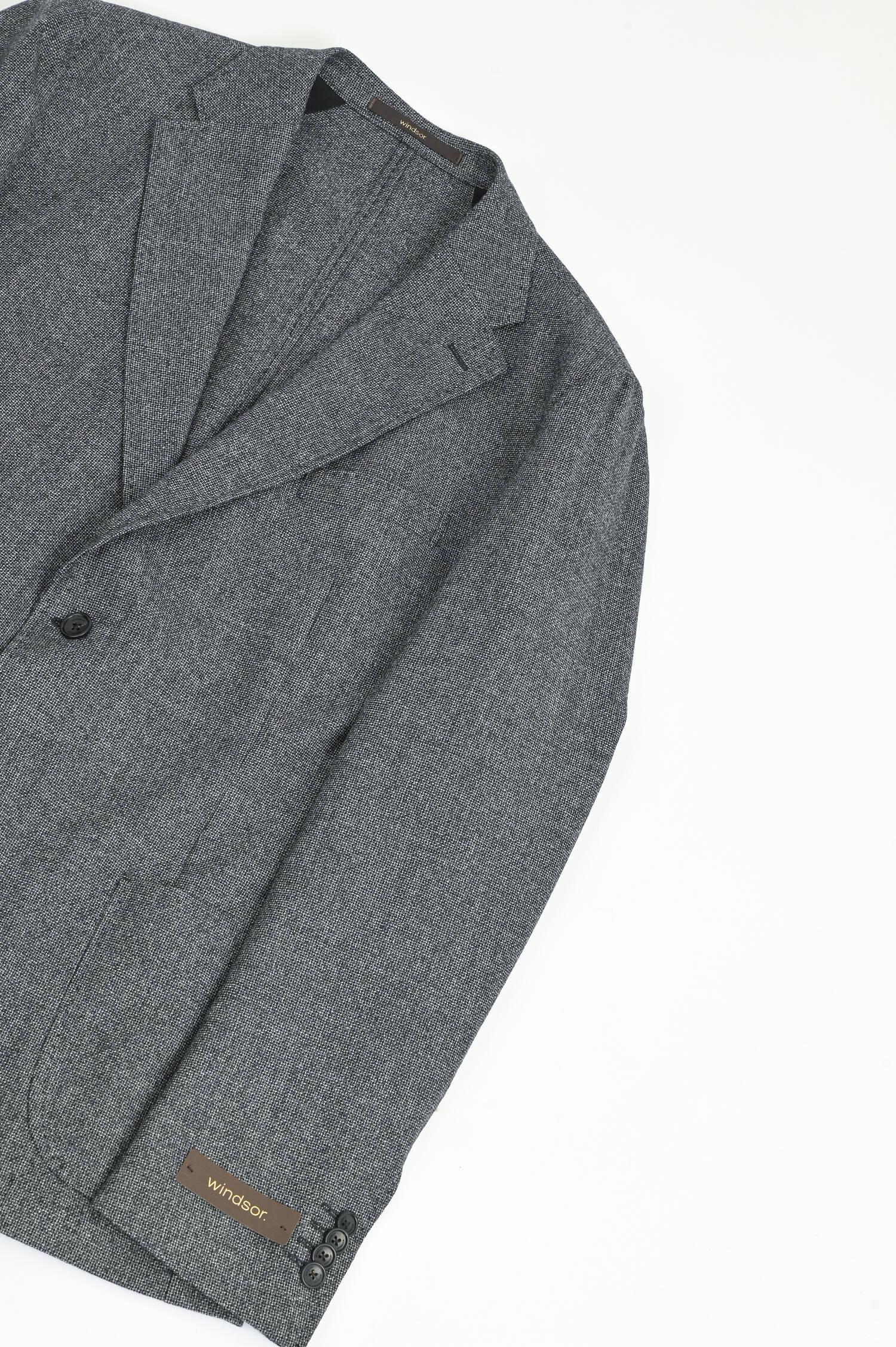 Sakko GIRO aus Schurwolle in Grau gemustert