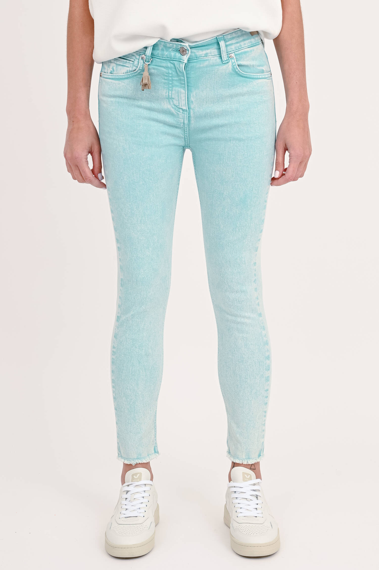 Slim Fit Jeans CINQ in Türkis