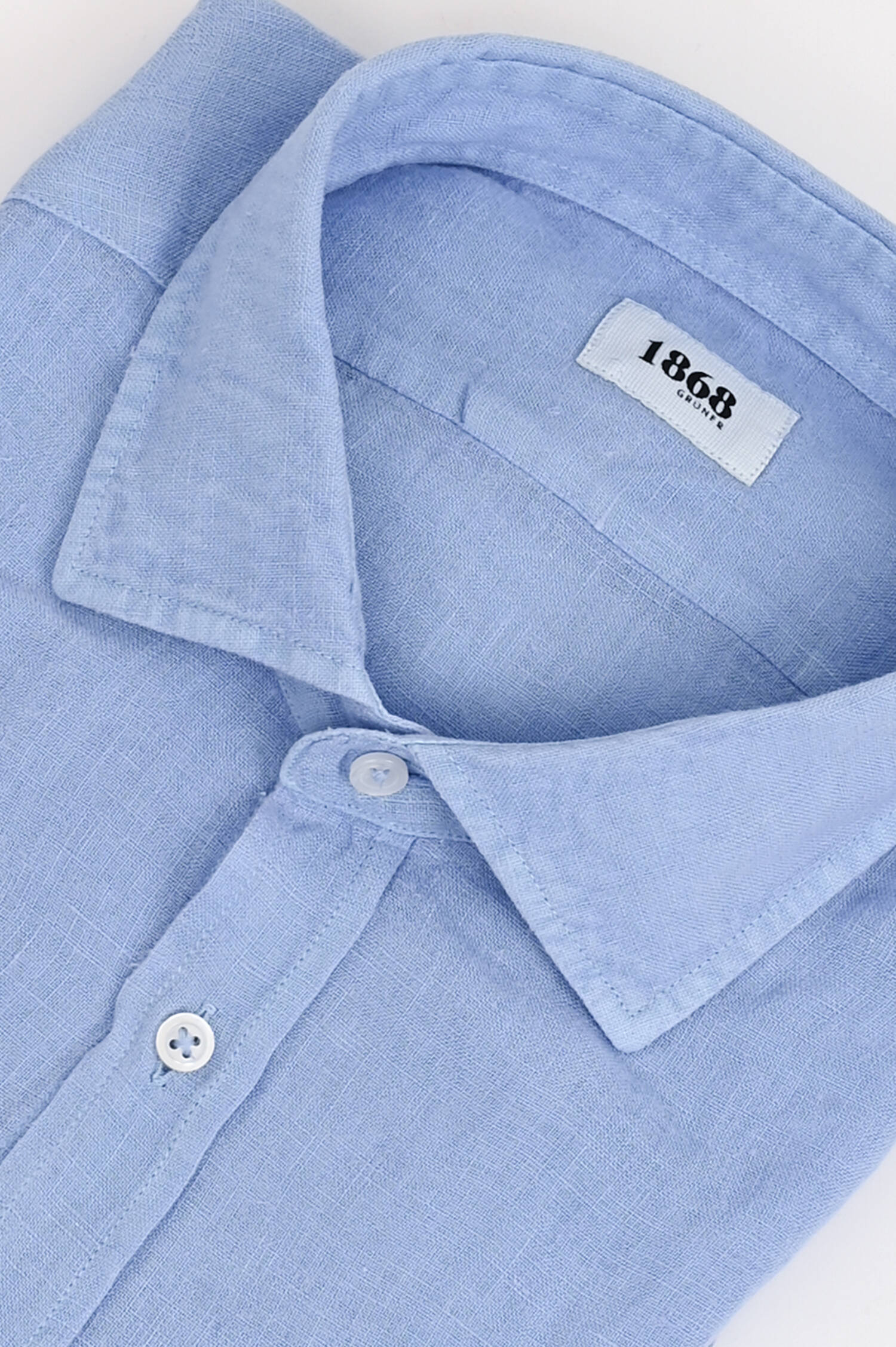 Leinenhemd in Mittelblau Leinenhemd in Mittelblau