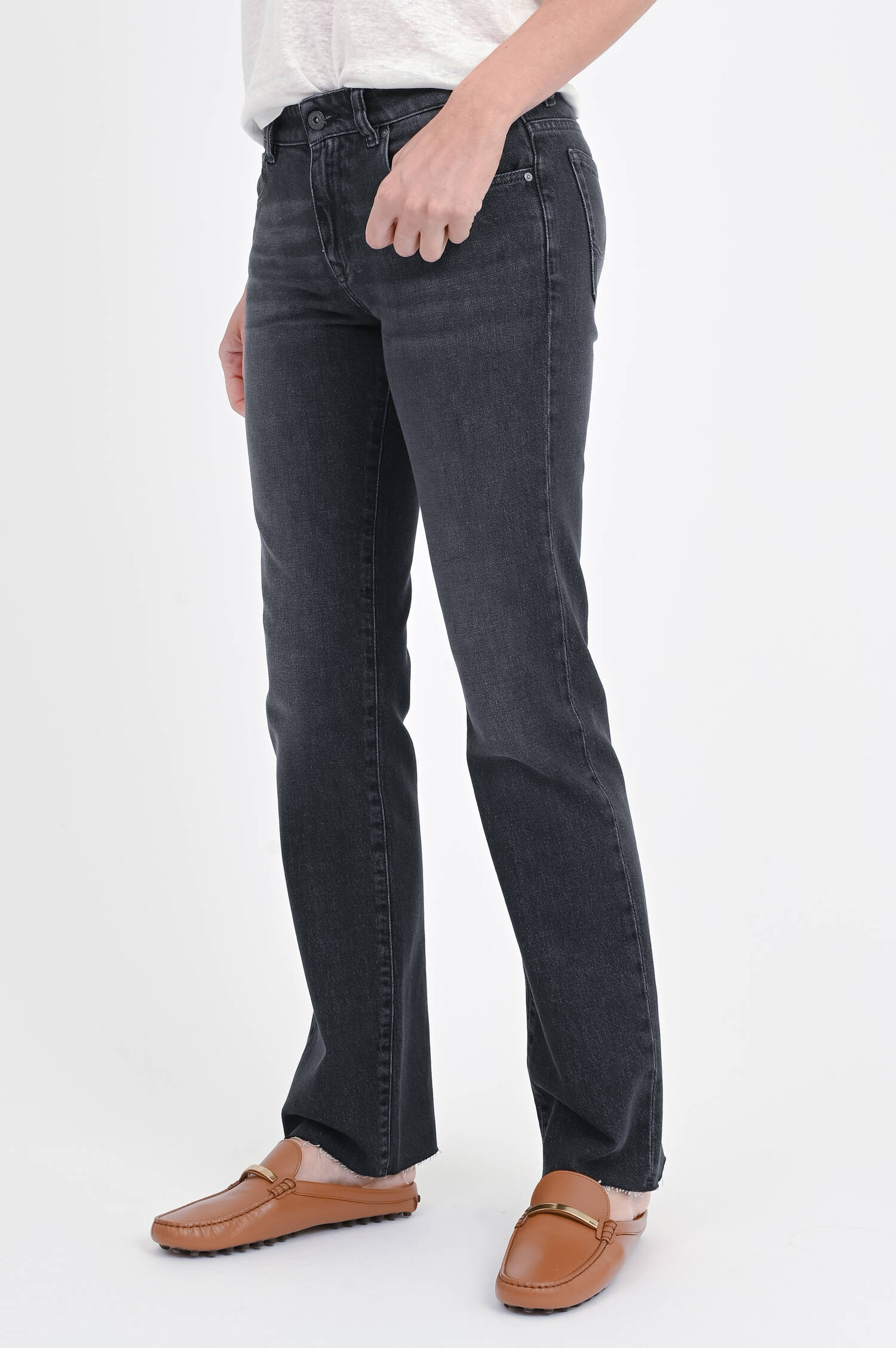 Straight Jeans URSULA in Vintage Grey