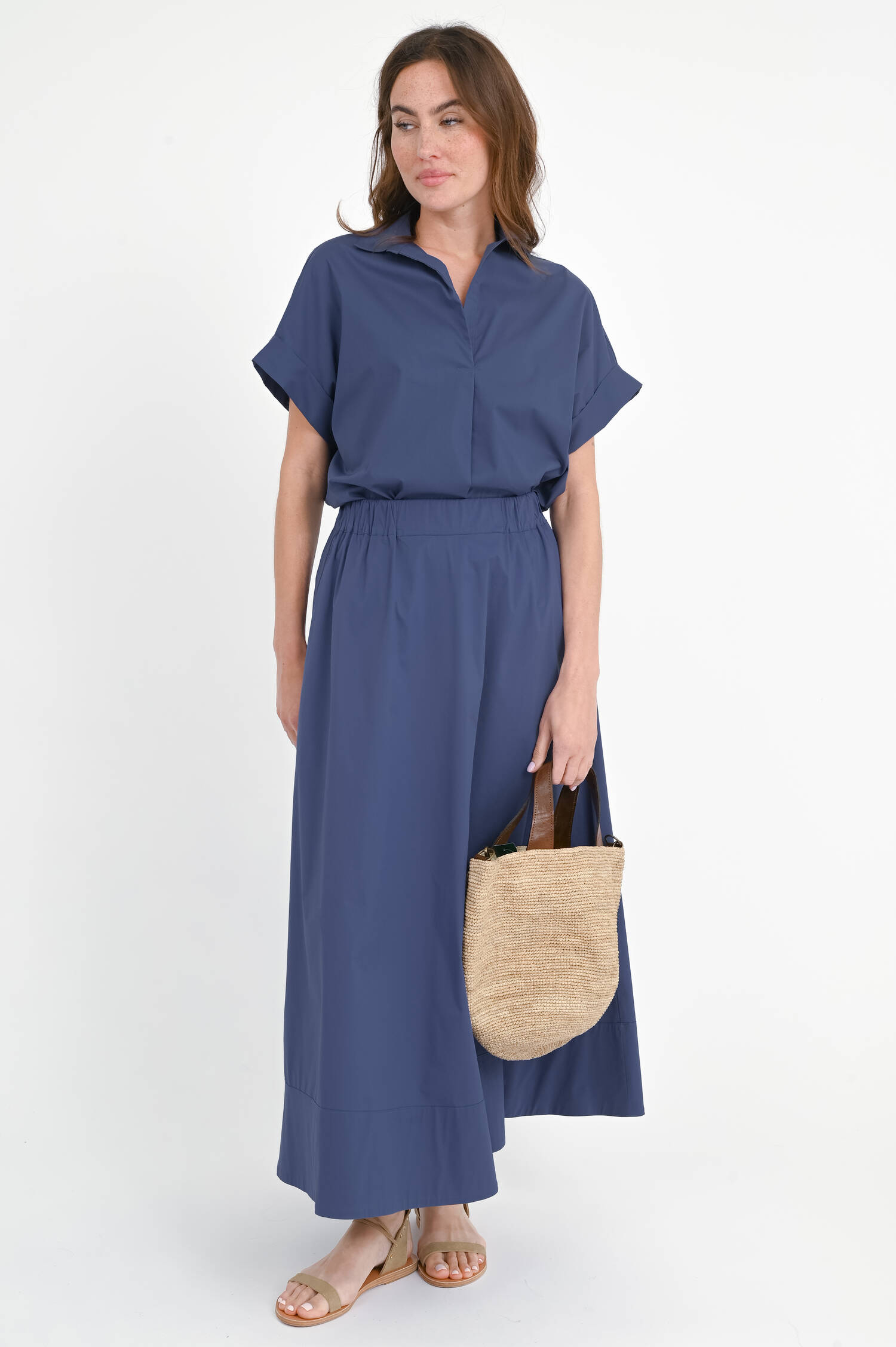 Maxi-Rock SUSANNE in Schieferblau