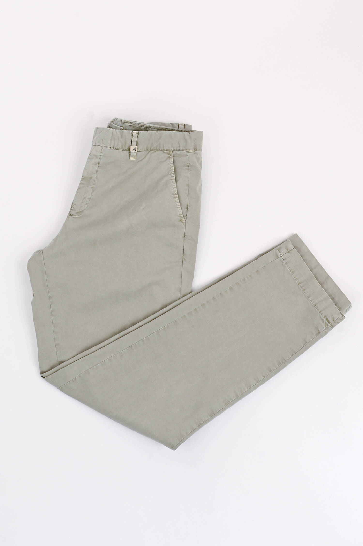 Hose aus Baumwolle in Salbei