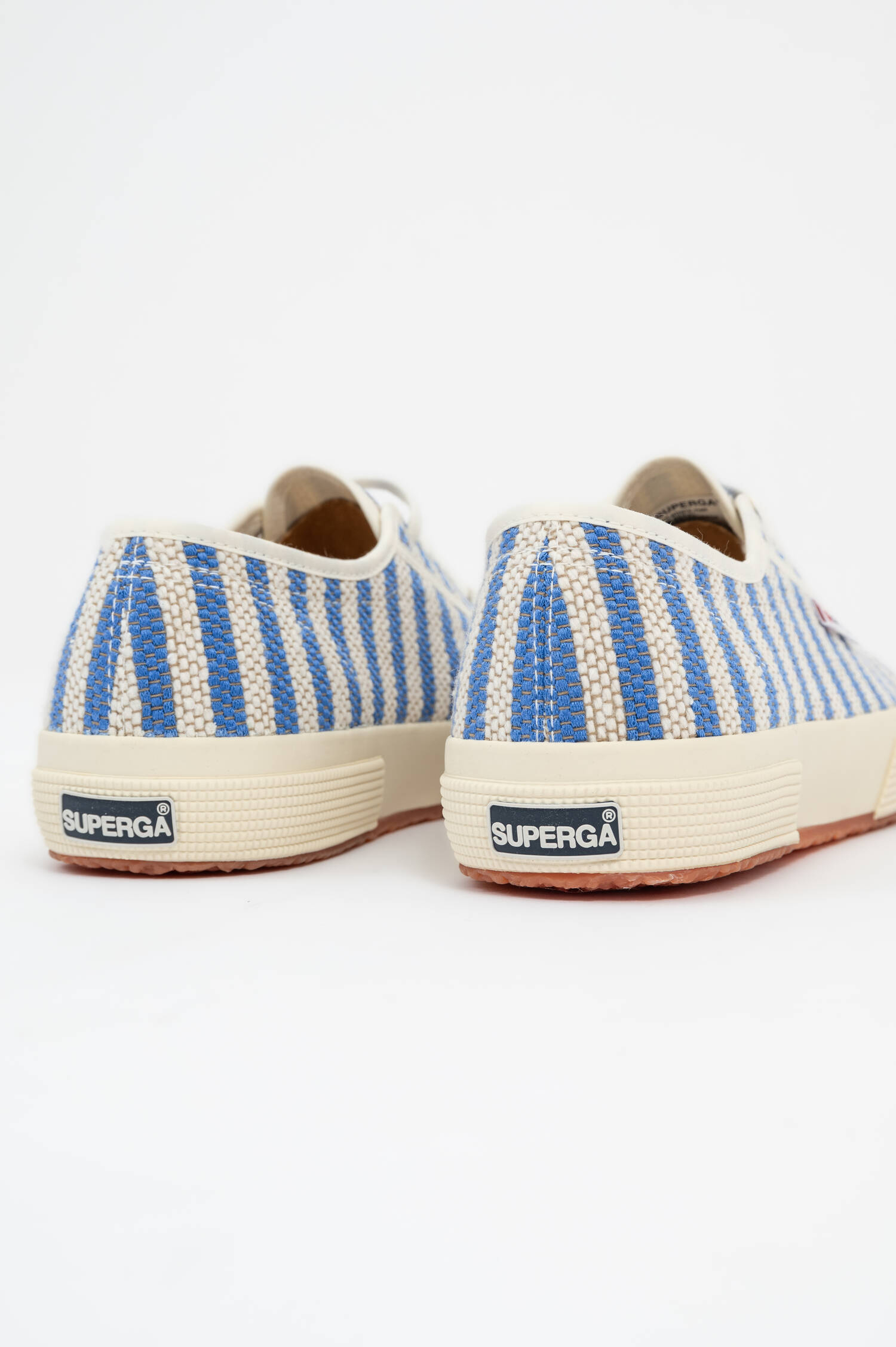 Sneaker COTTON STRIPES in Blau/Weiß