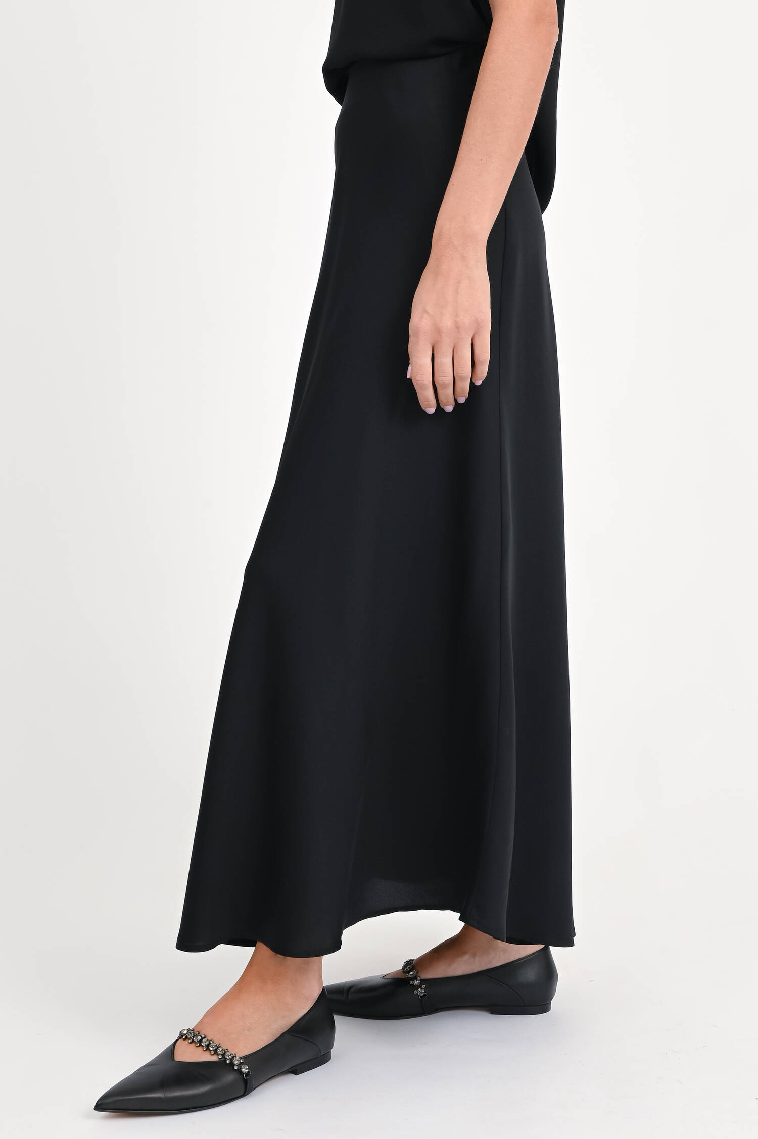 Seidenrock HANJA in Schwarz