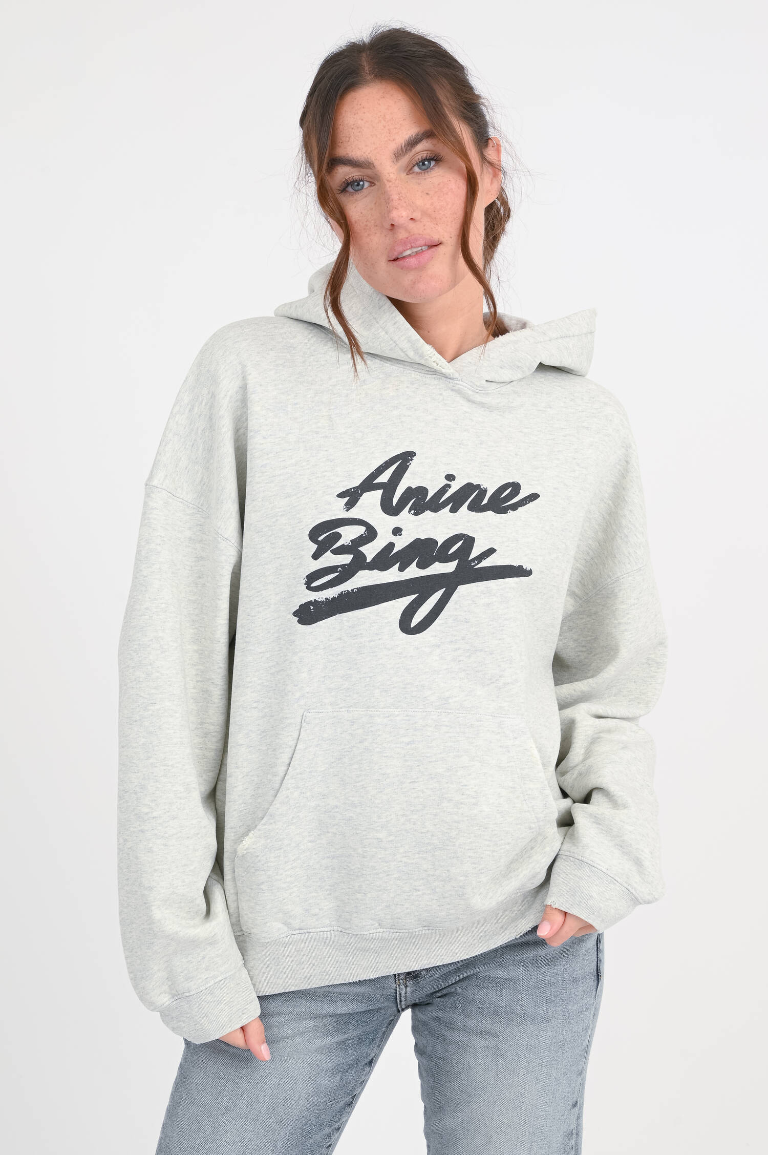 Hoodie HARVEY in Heather Grey