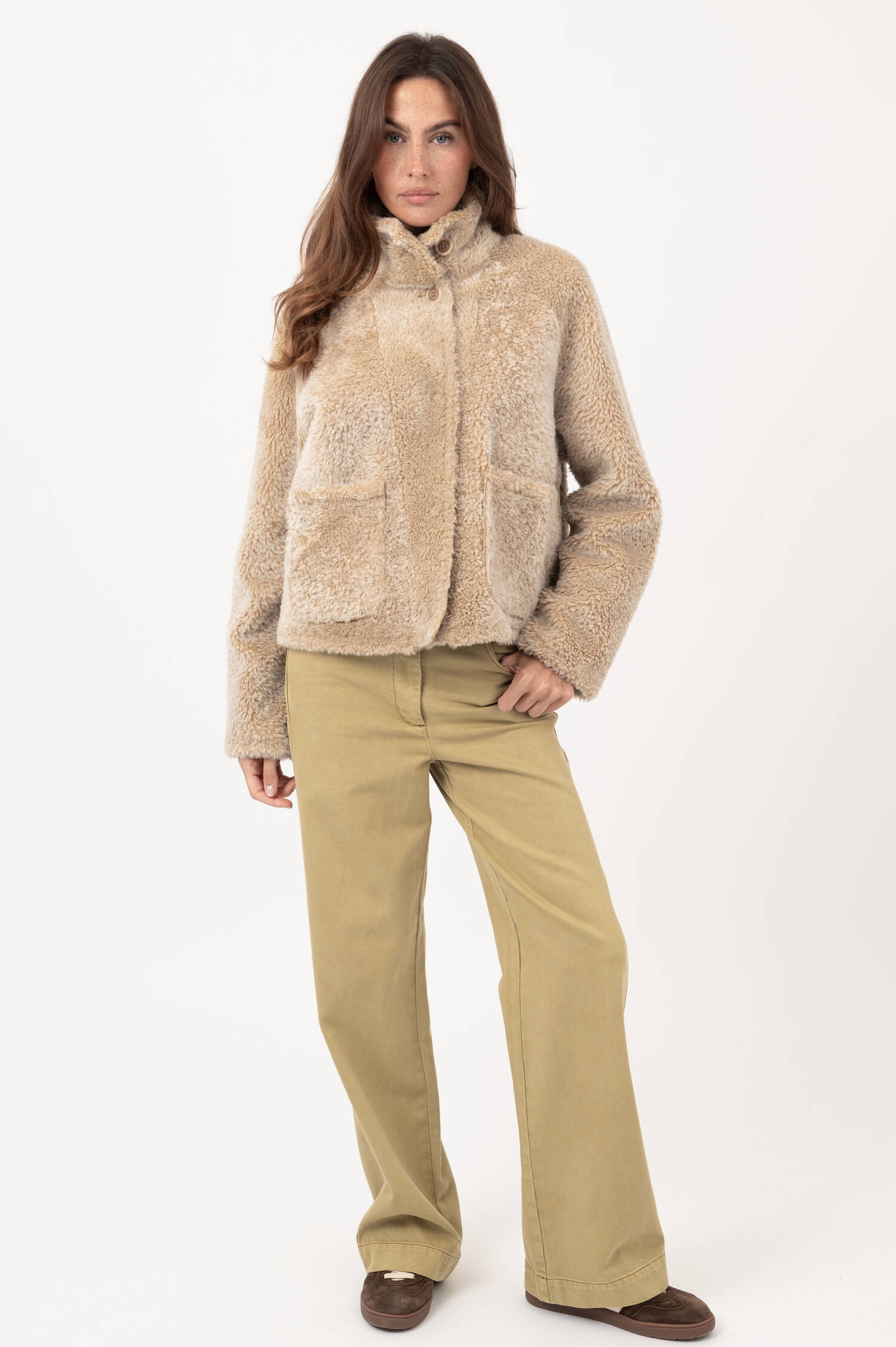 Lammfelljacke CARIANA in Beige Lammfelljacke CARIANA in Beige
