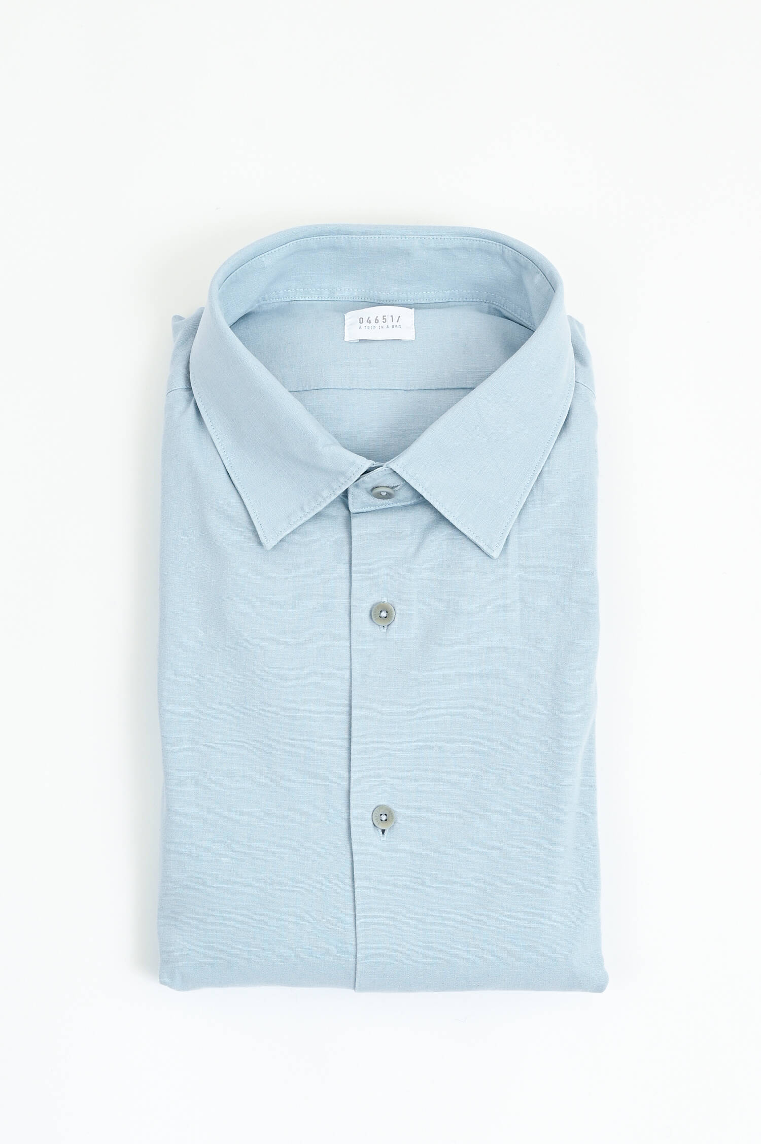 Hemd aus Leinen in Hellblau
