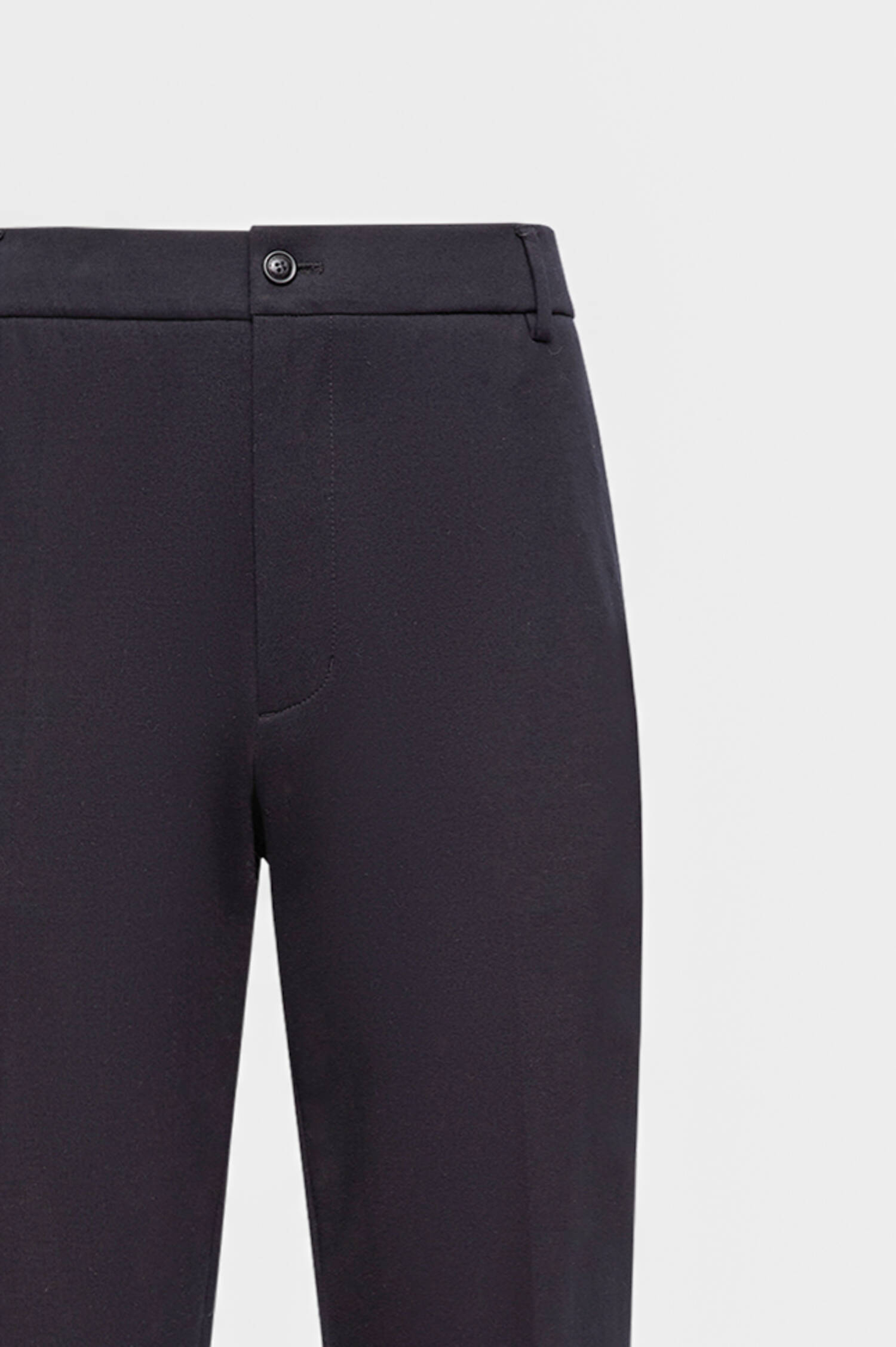 Hose aus Baumwolljersey in Dunkelblau