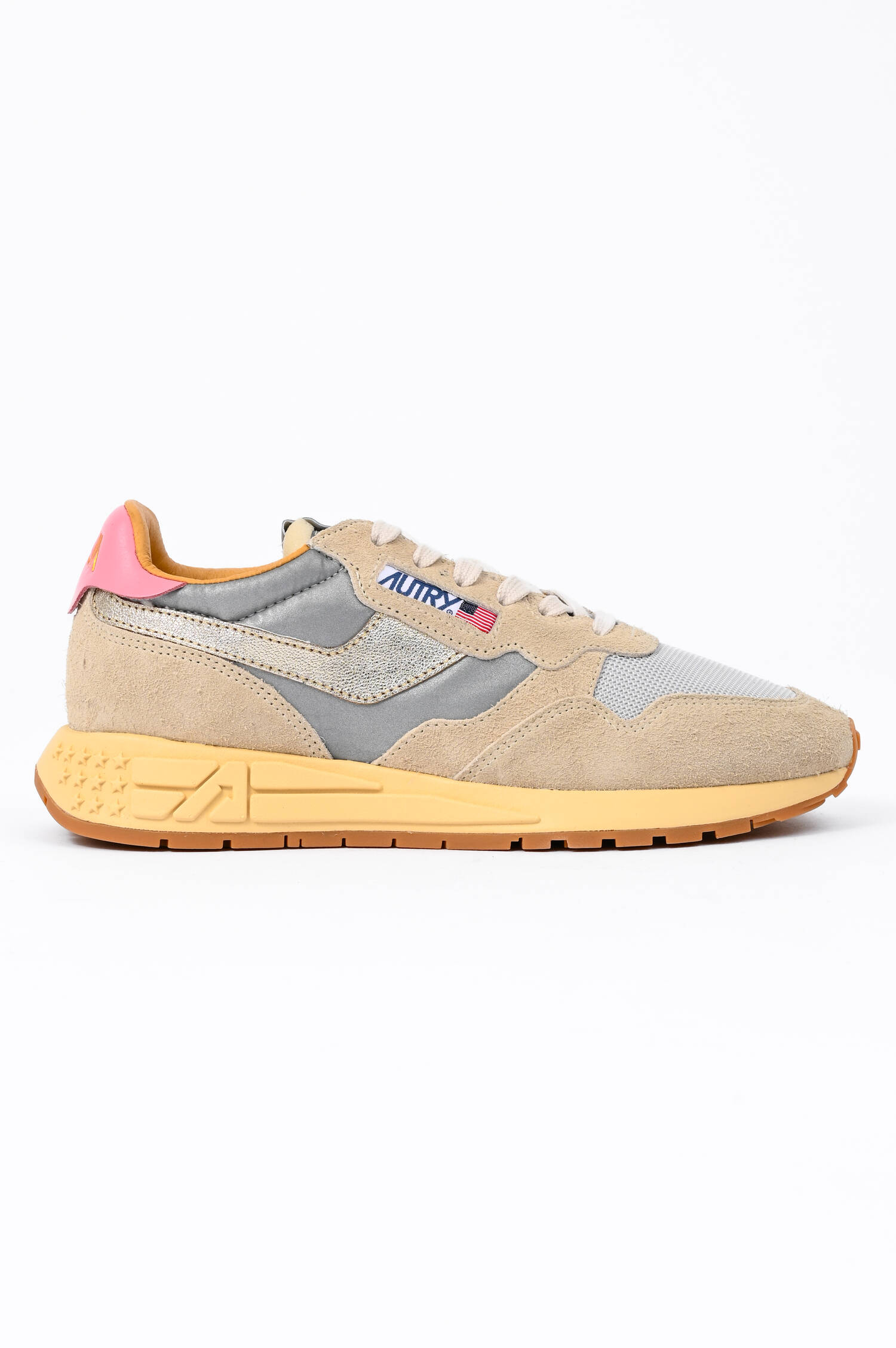 Sneaker REELWIND LOW in Silber/Pink/Beige Sneaker REELWIND LOW in Silber/Pink/Beige