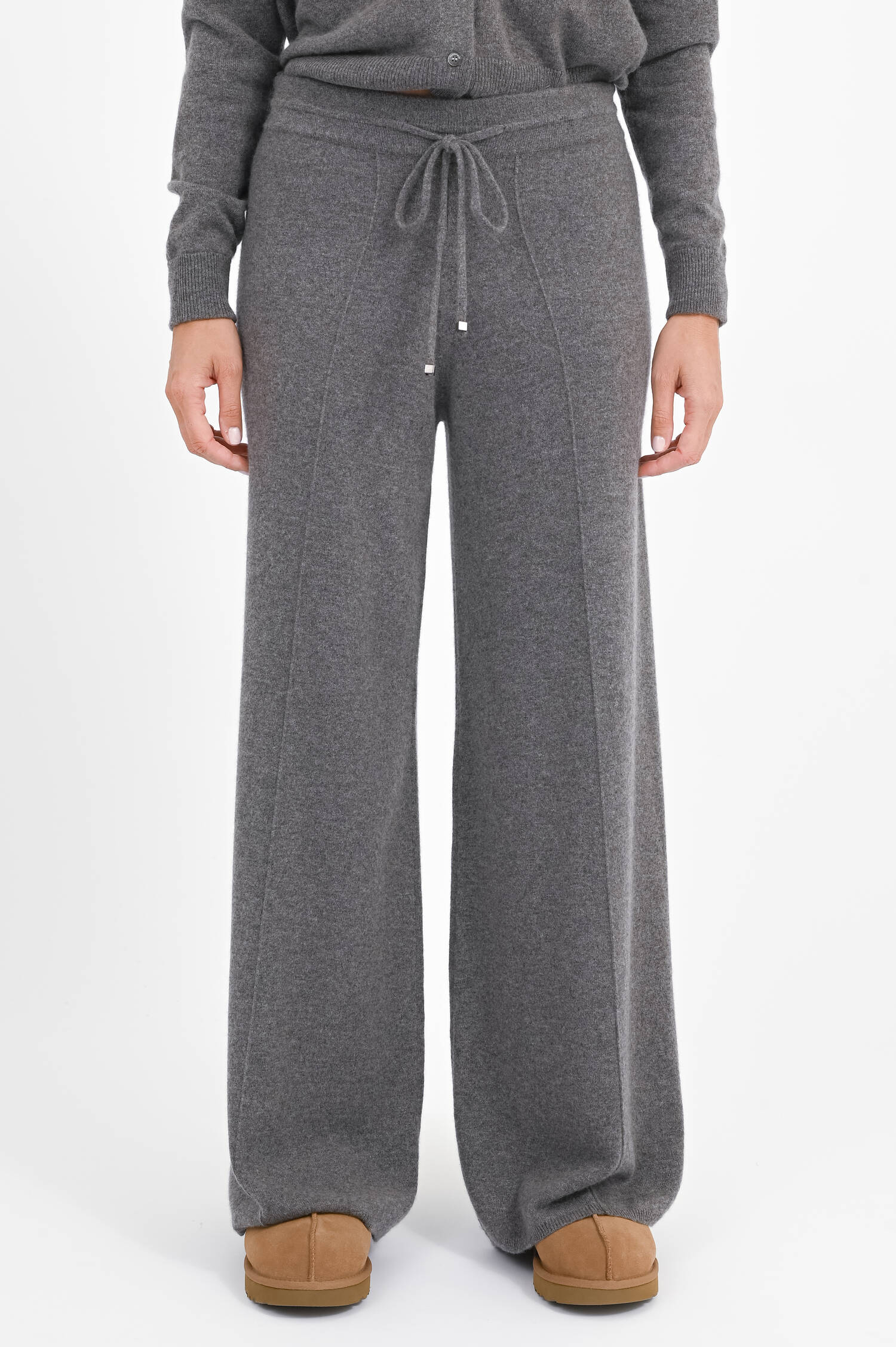 Cashmere-Hose in Otter Grey