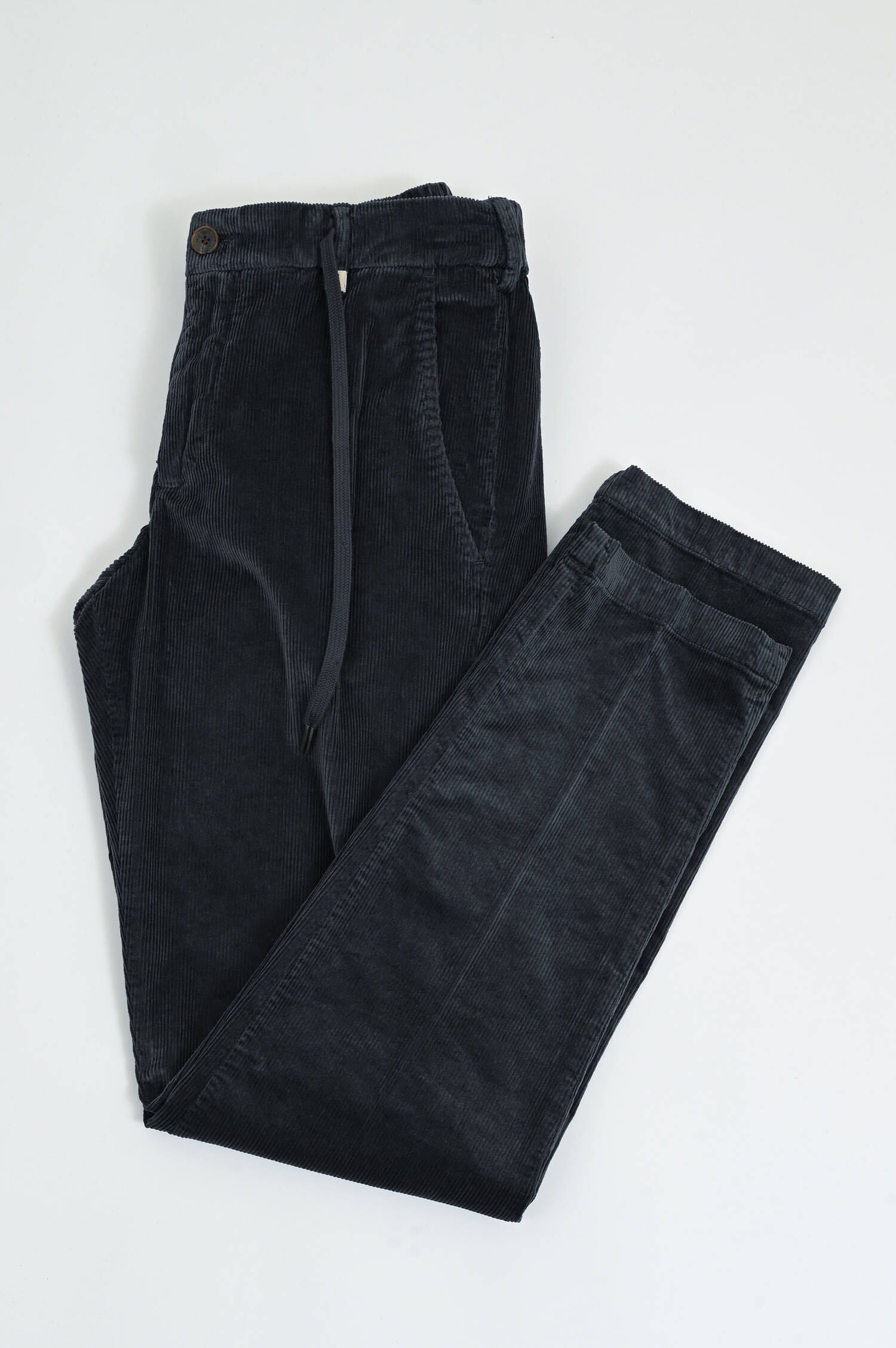 Cord-Hose mit Tunnelzug in Anthrazit