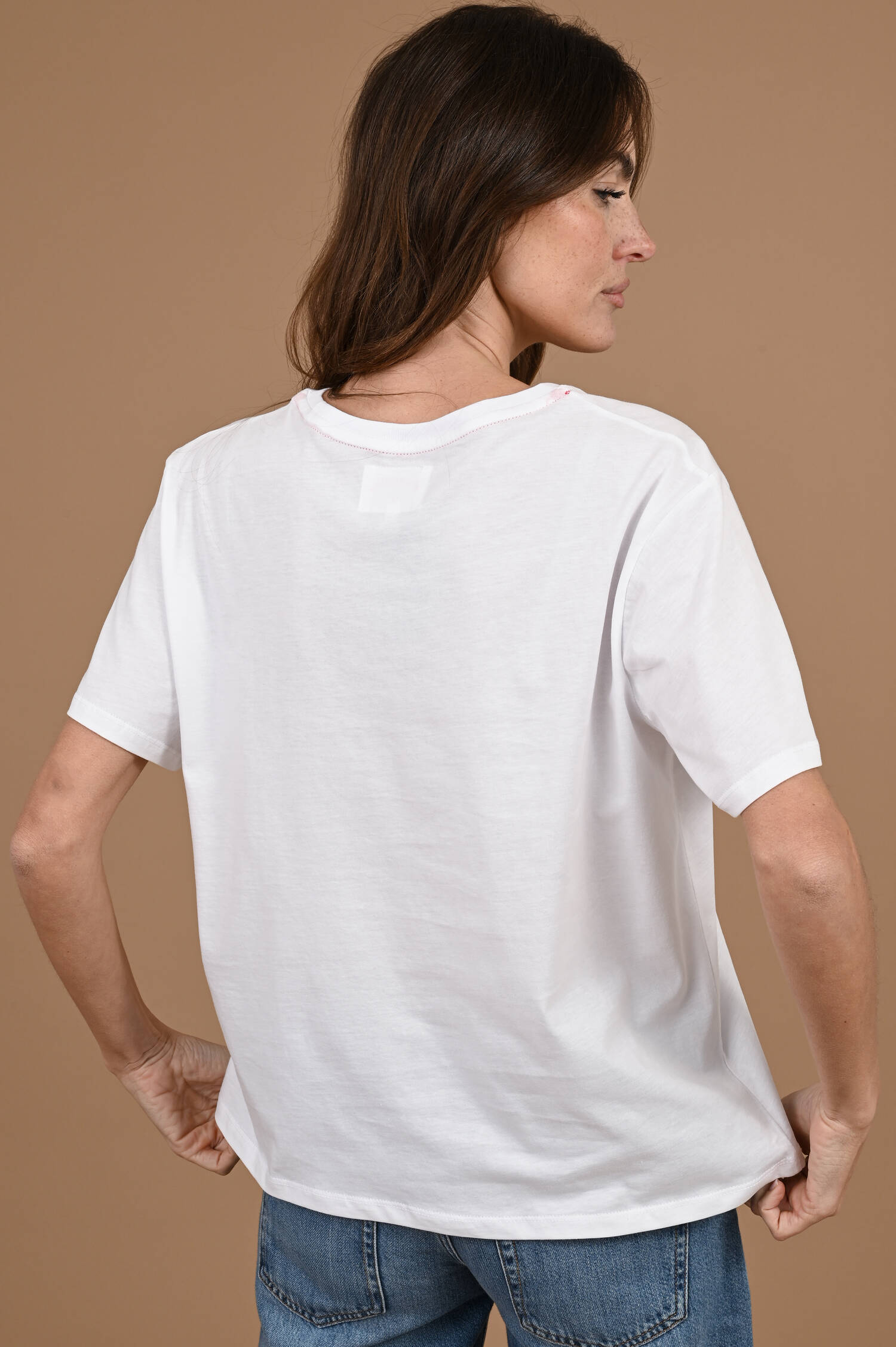 T-Shirt Cherry Club in Weiß/Rot