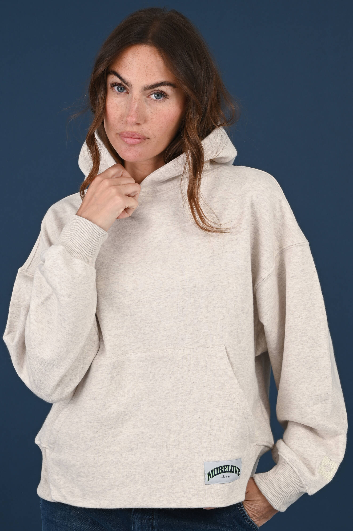 Kapuzensweater Take It Easy in Light Beige Kapuzensweater Take It Easy in Light Beige