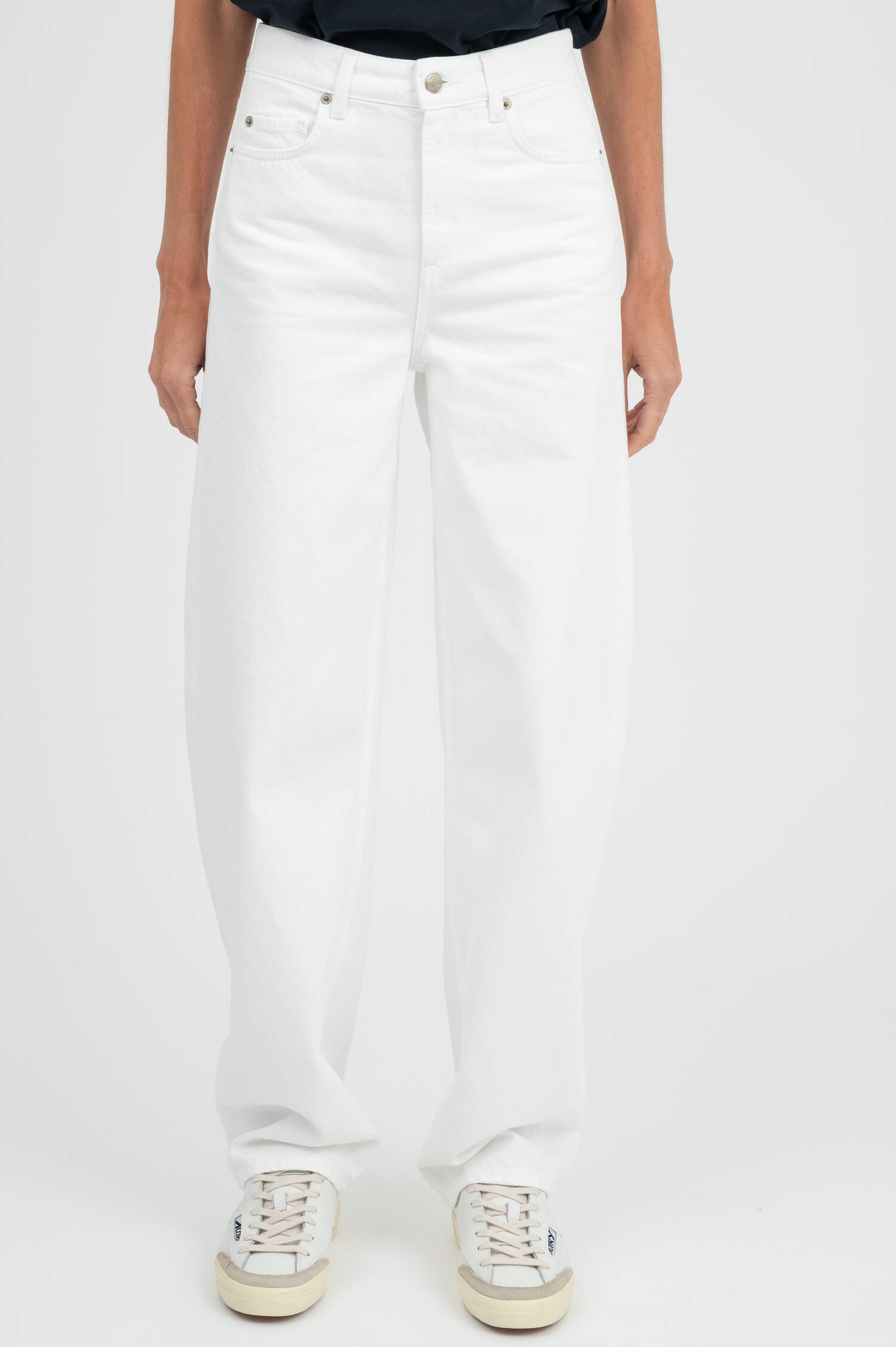 Barrel Jeans in Weiß
