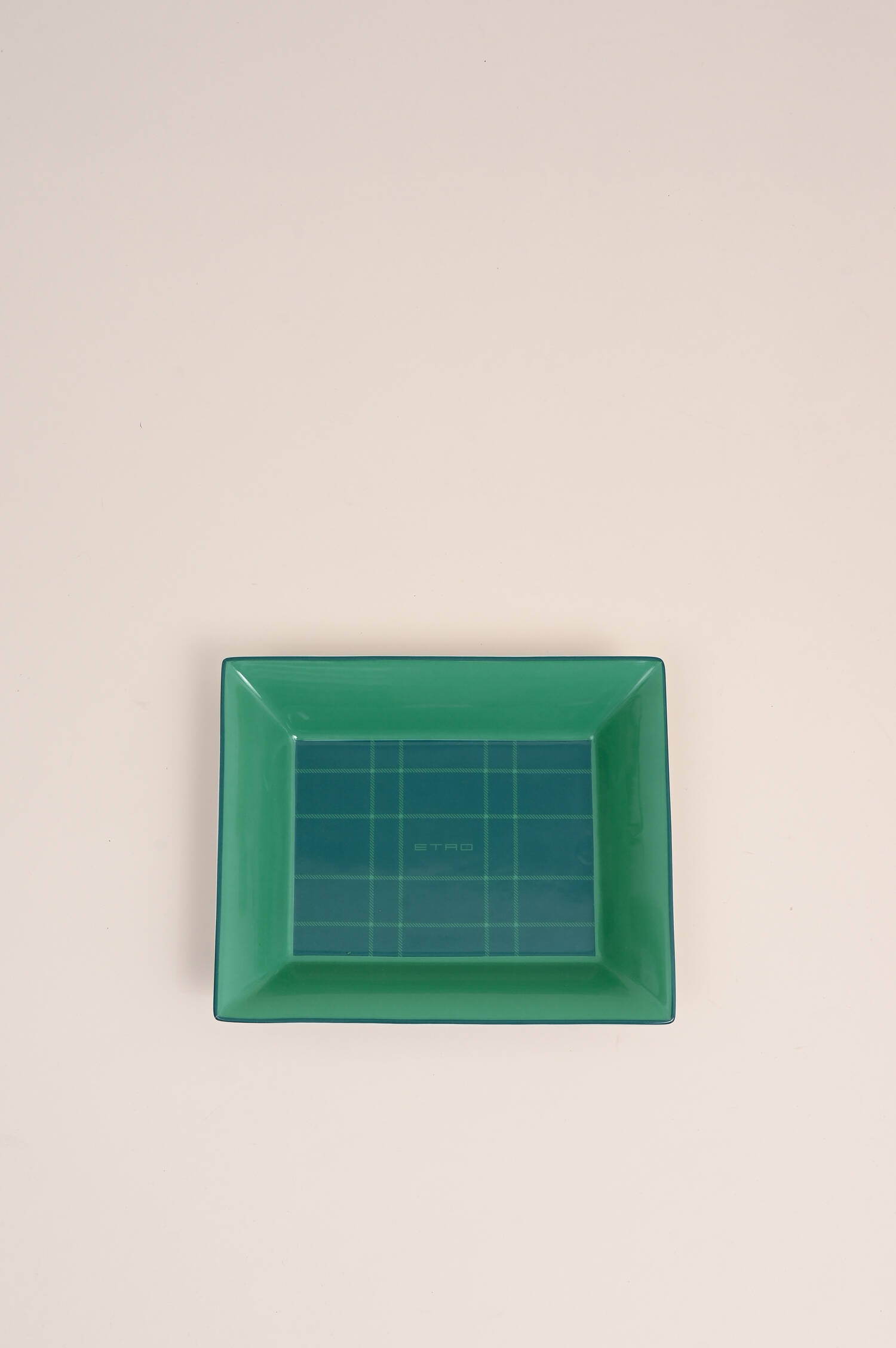 Dekoratives Tablett in Türkis/Blau