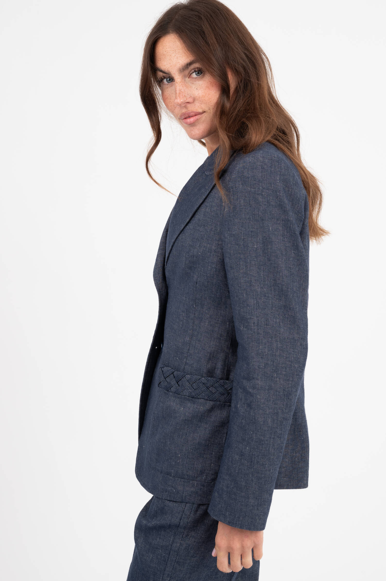 Denim Blazer in Dunkelblau