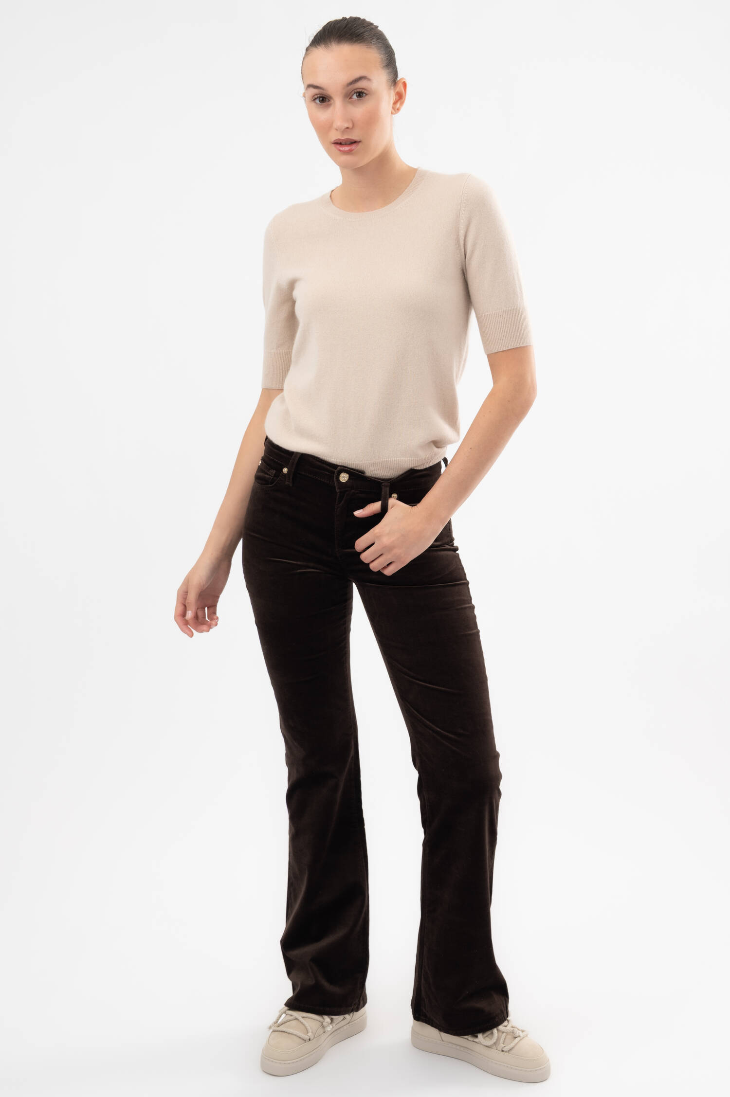 Baumwoll-Mix Hose in Braun Baumwoll-Mix Hose in Braun