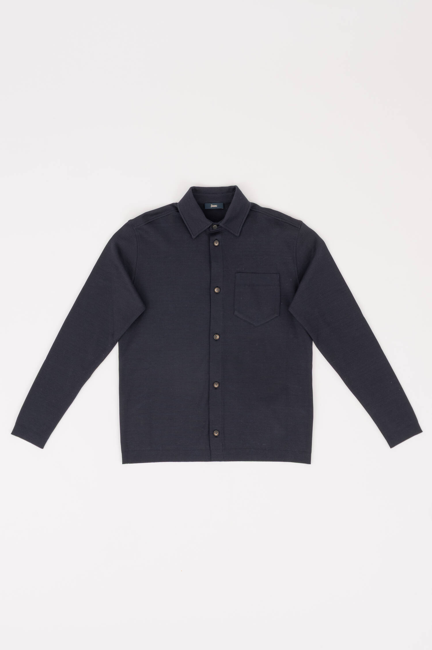 Baumwoll Hemd in Navy