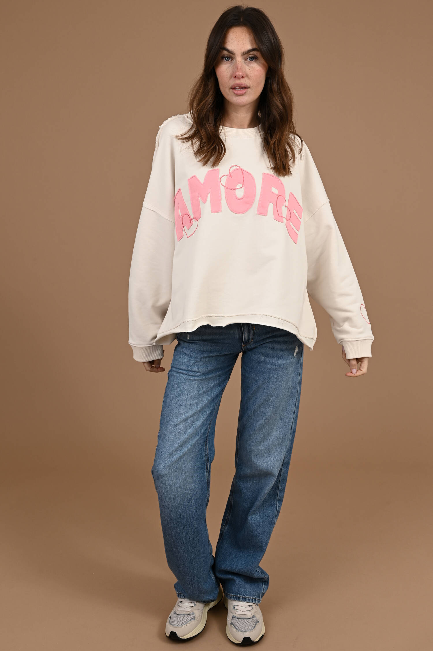 Sweater AMORE in Ecrubeige