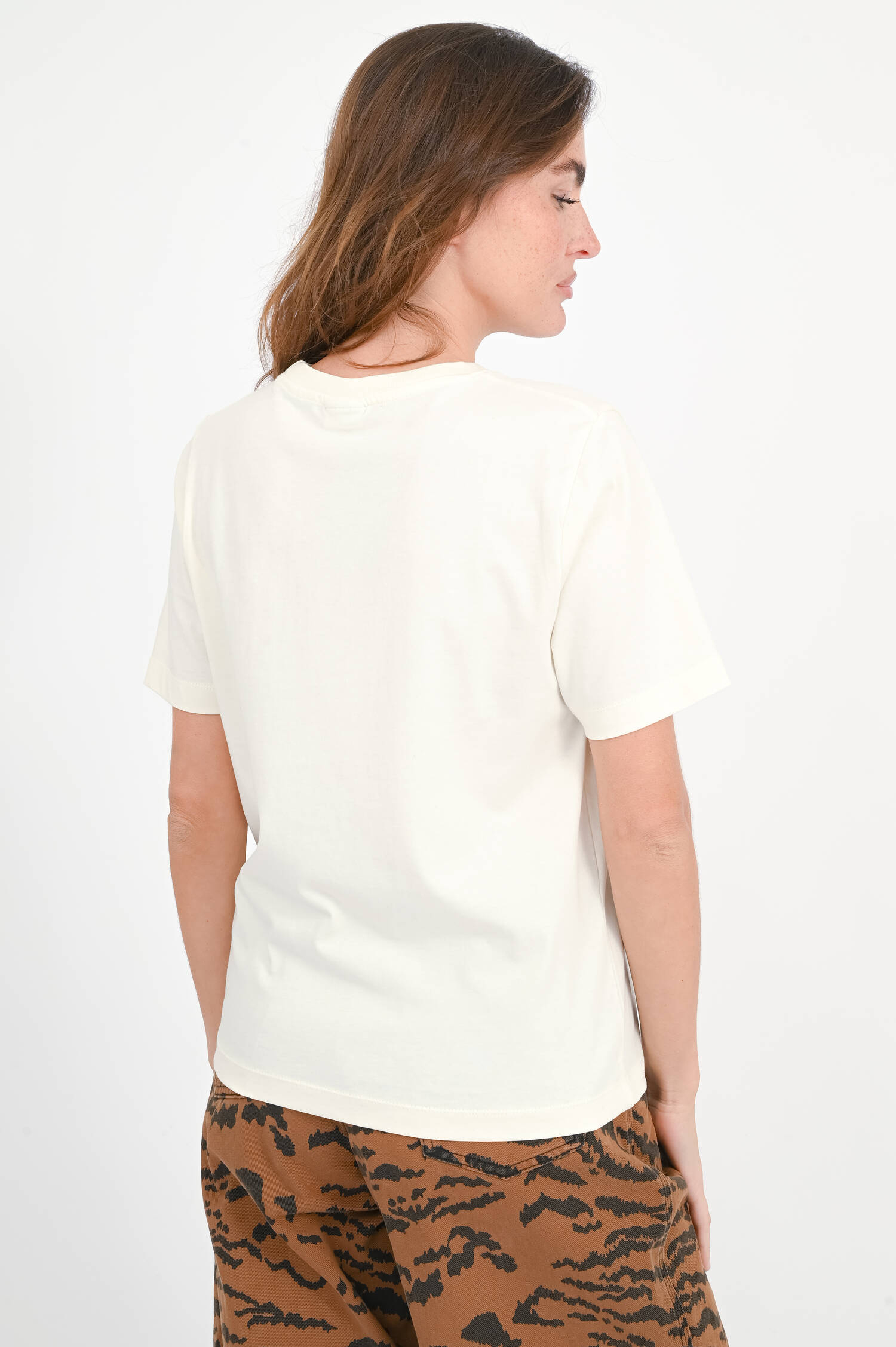 T-Shirt IMASTER mit Love-Schriftzug in Off White