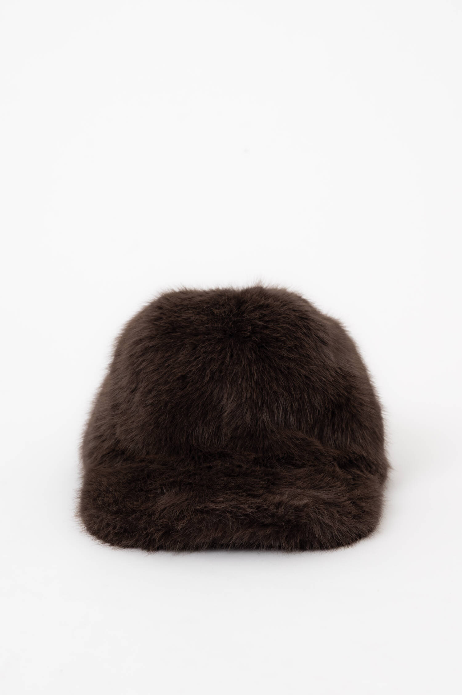 Faux-Fur-Basecap in Braun