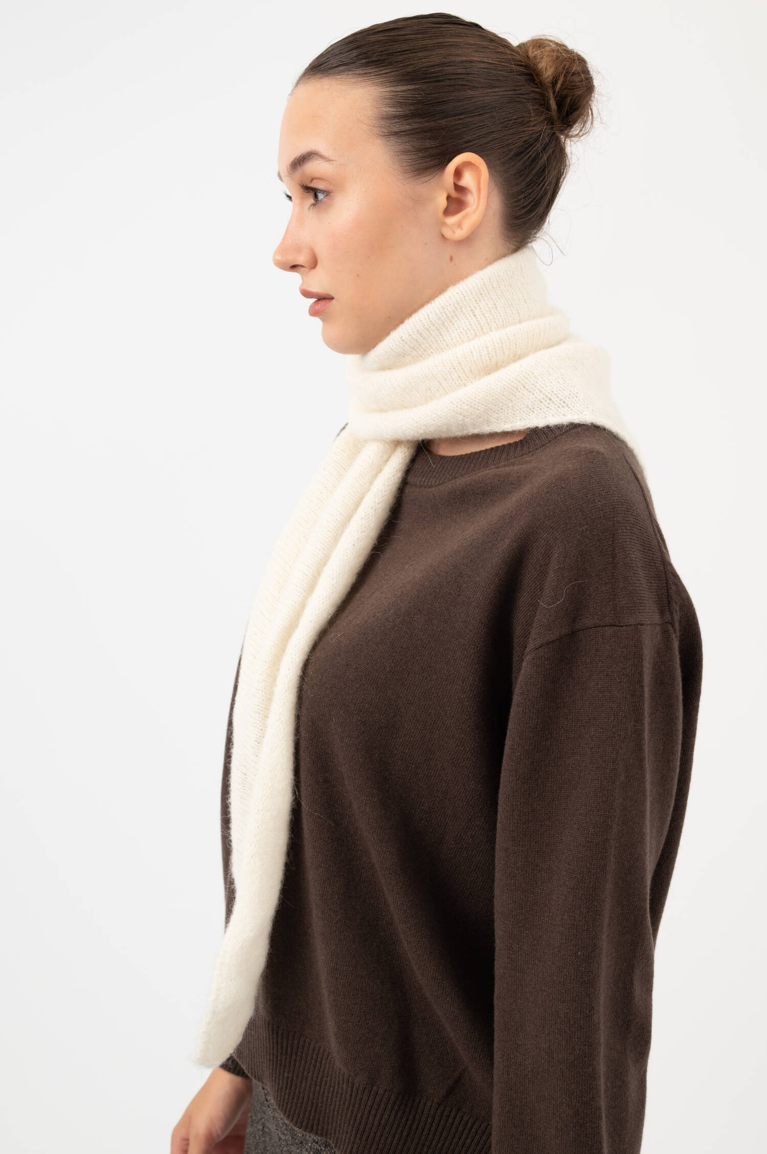 Alpaka-Mix-Dreiecksschal KASPER in Off-White Alpaka-Mix-Dreiecksschal KASPER in Off-White