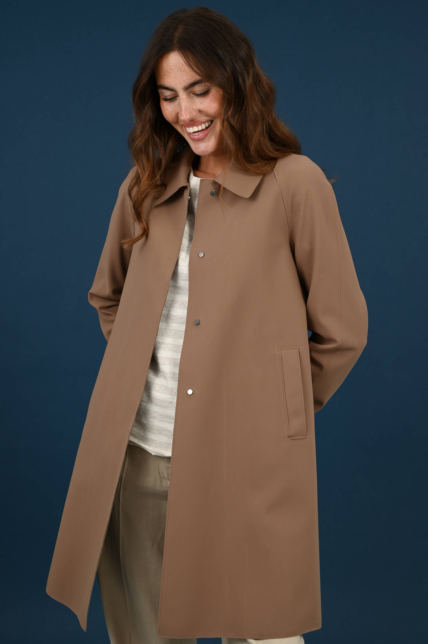 Scuba Mac Coat in Tobacco Scuba Mac Coat in Tobacco