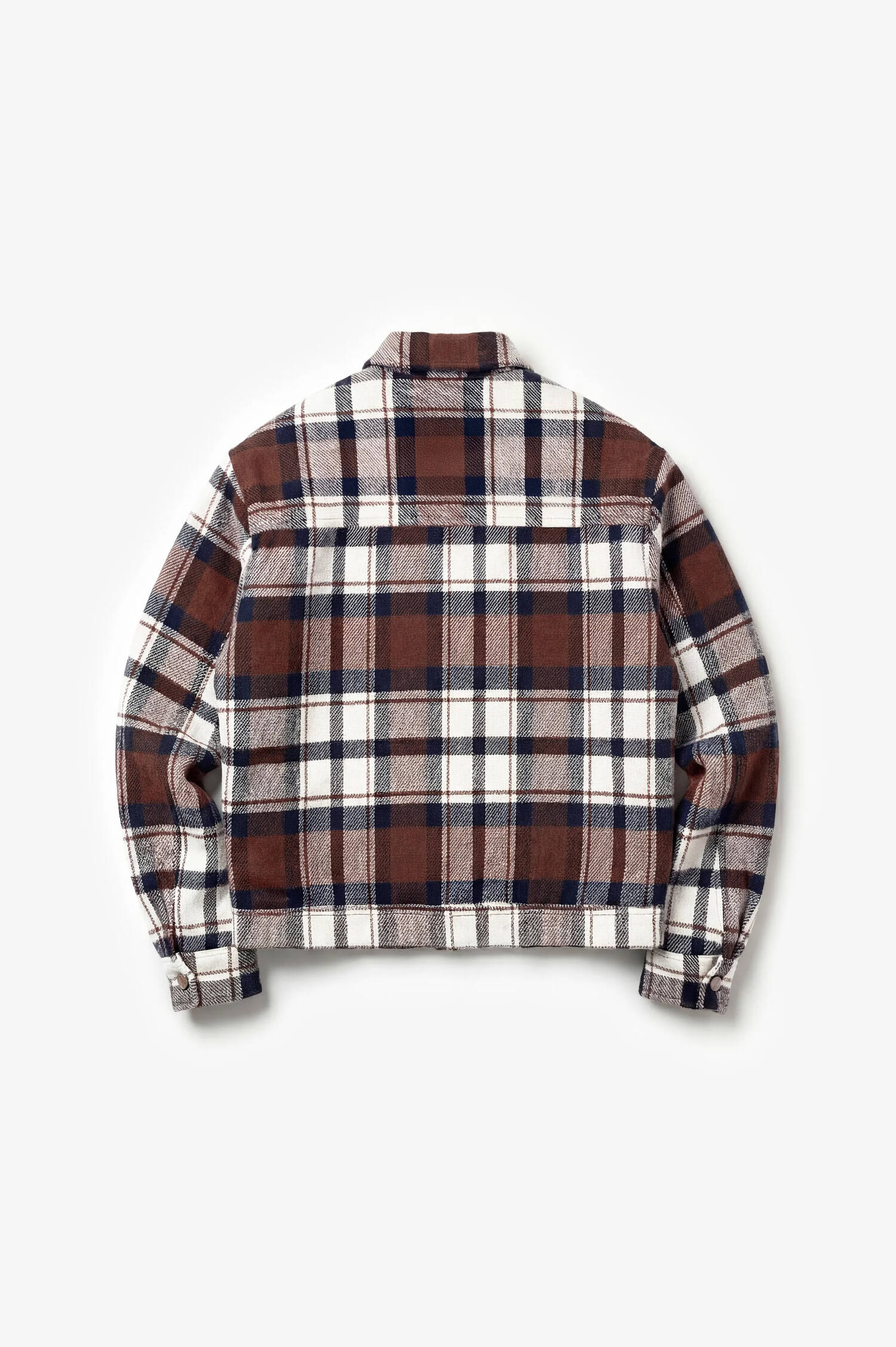 Flanell-Jacke in Braun/Navy kariert Flanell-Jacke in Braun/Navy kariert