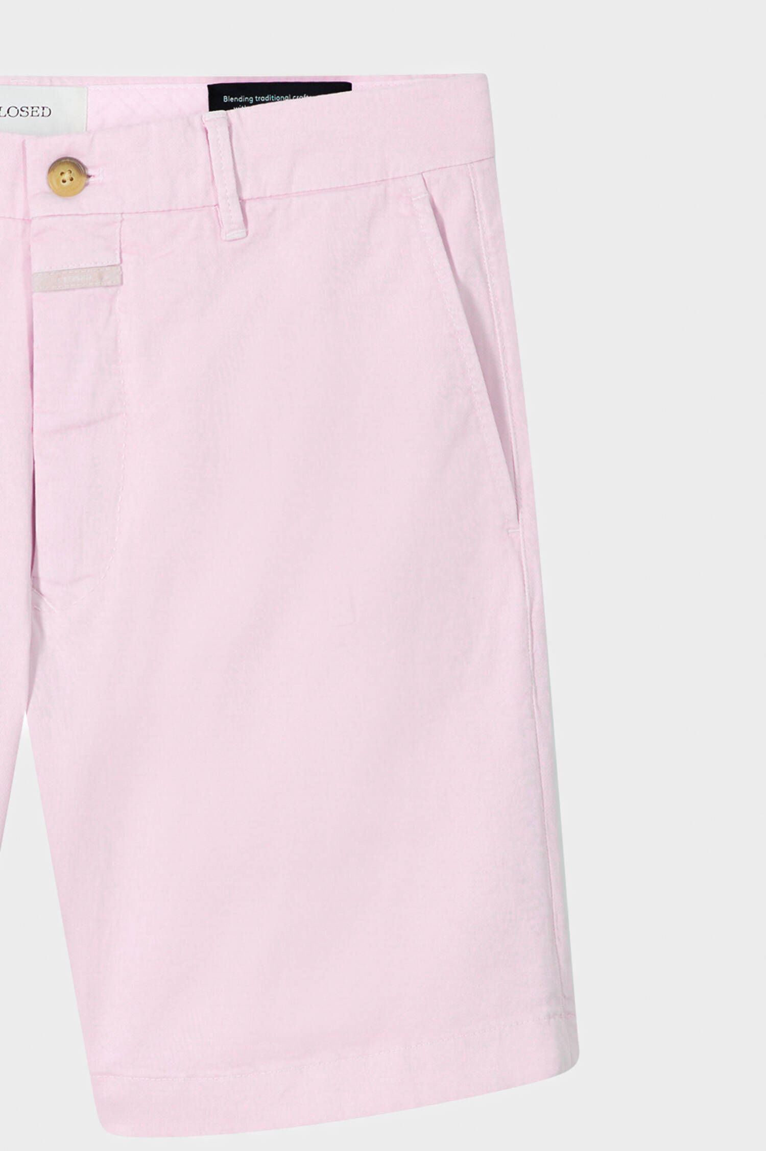Chinoshort aus Baumwolle in Rosa