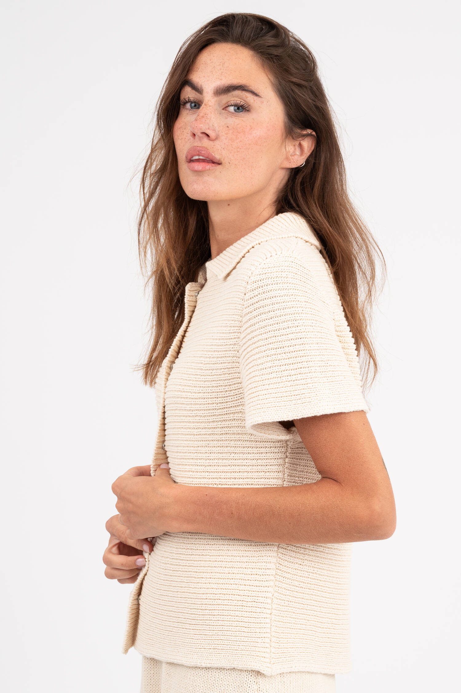Strickweste HERMINE in Creme Strickweste HERMINE in Creme