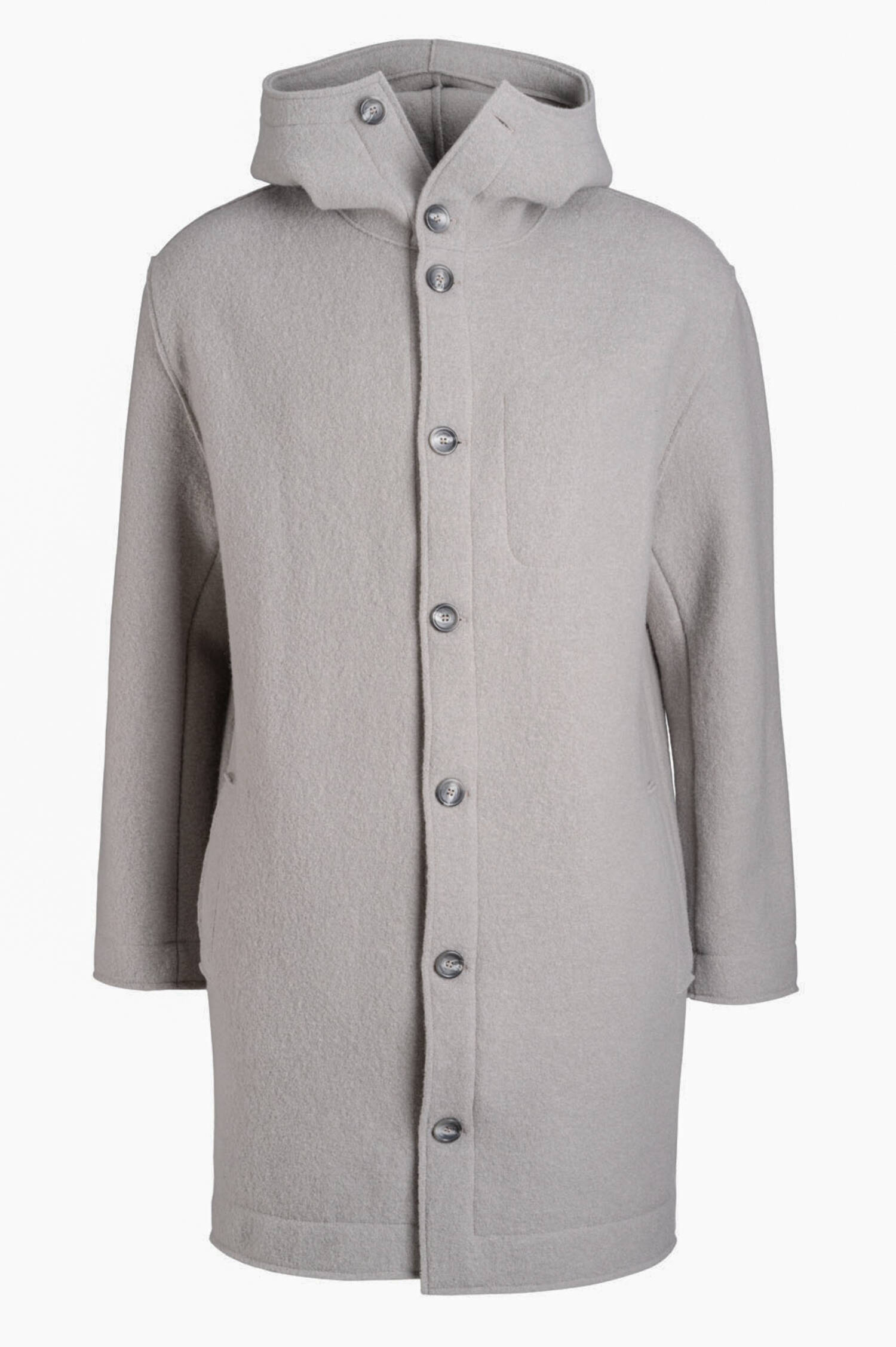 Mantel aus Wollwalk in Taupe Mantel aus Wollwalk in Taupe