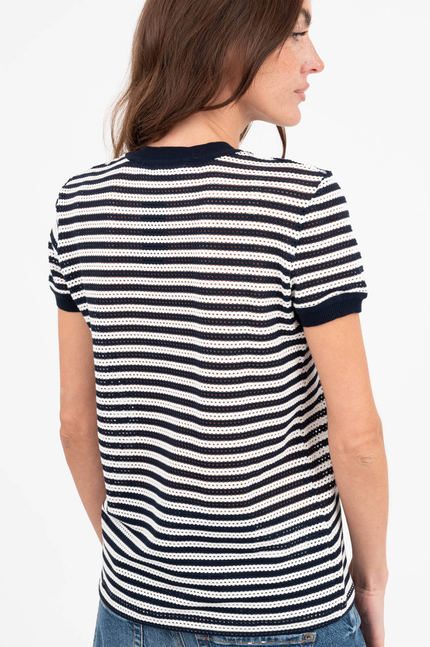 Strickshirt DRAGO in Navy/Weiß gestreift Strickshirt DRAGO in Navy/Weiß gestreift