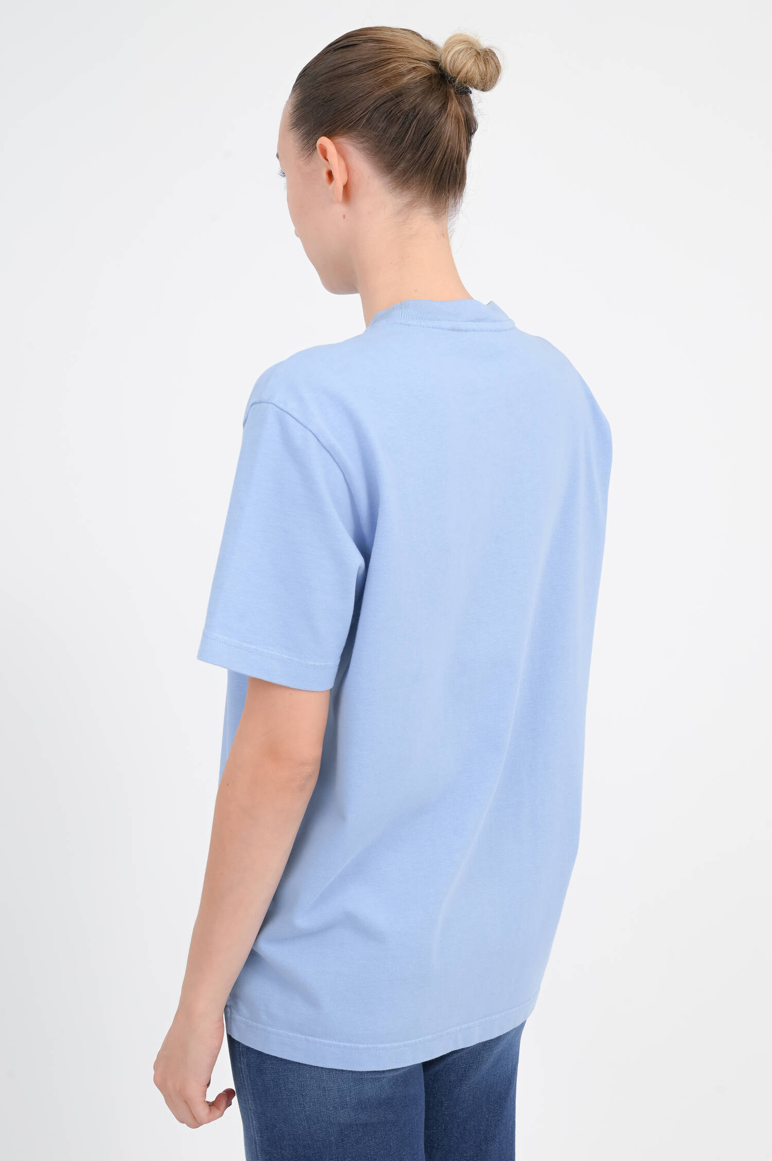 T-Shirt aus Baumwolle in Blau T-Shirt aus Baumwolle in Blau