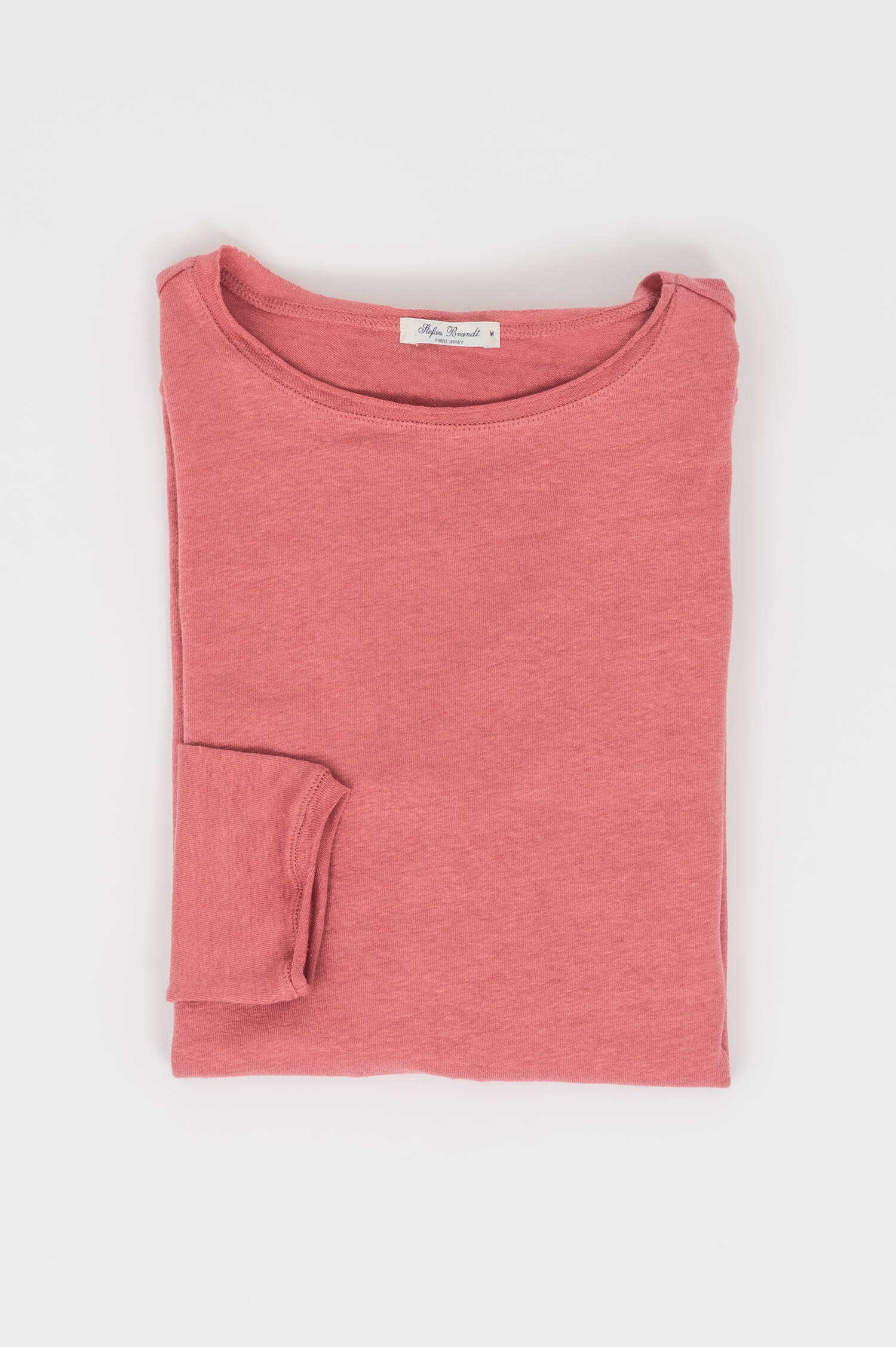 Leinen Langarmshirt LEONARD in Rostrot