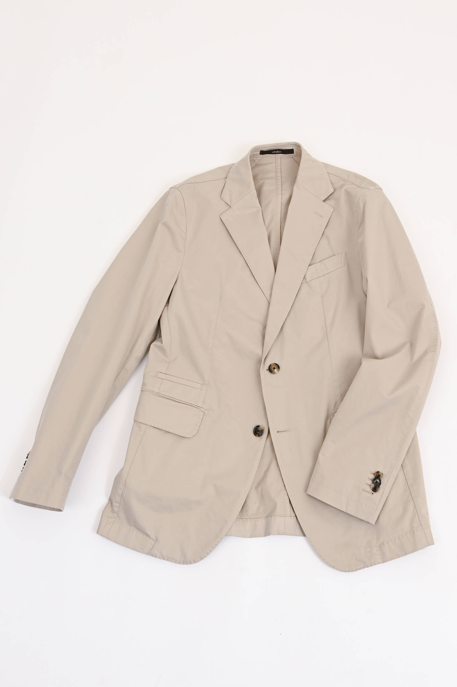 Anzug aus Bauwolle in Beige