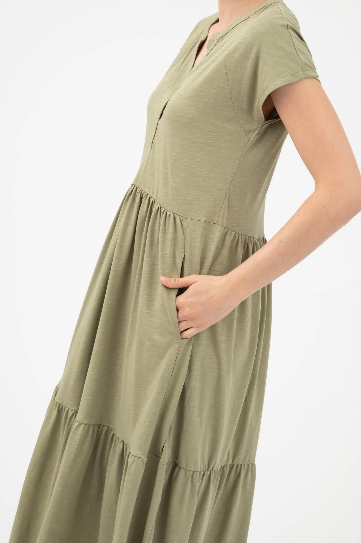 Schlupfkleid in Grün