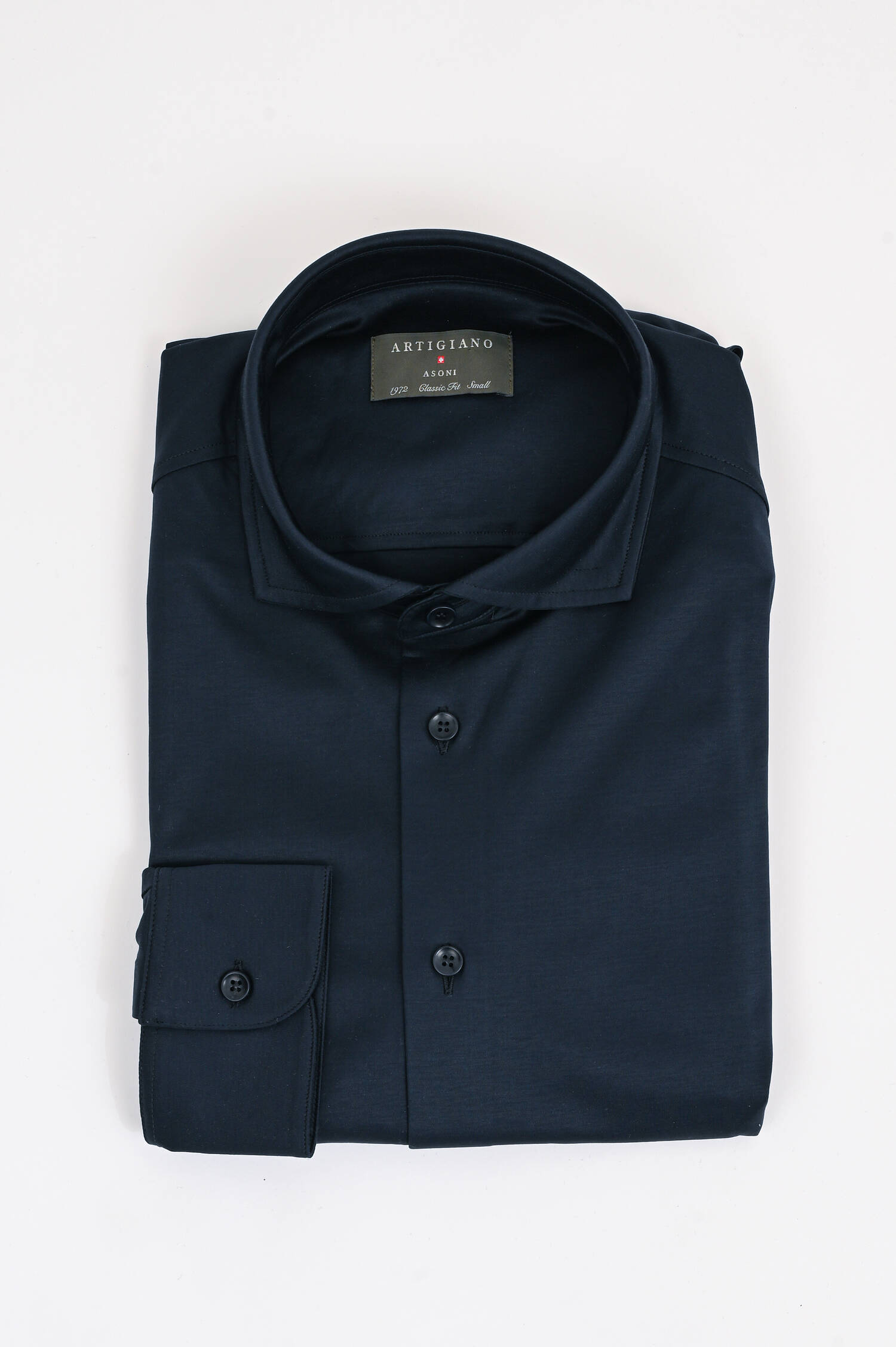 Baumwollhemd in Navy