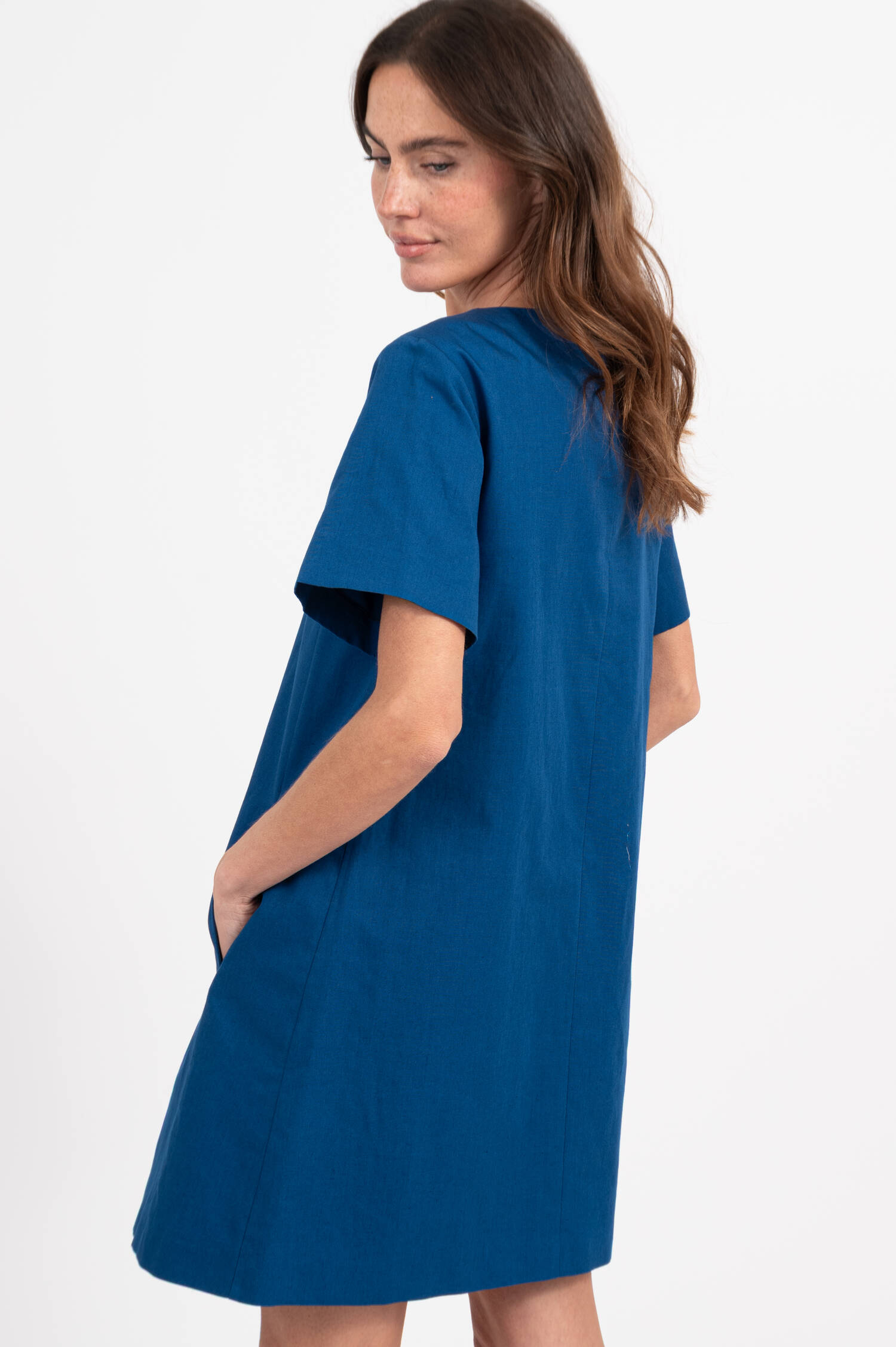 Kleid ALOA aus in Blau