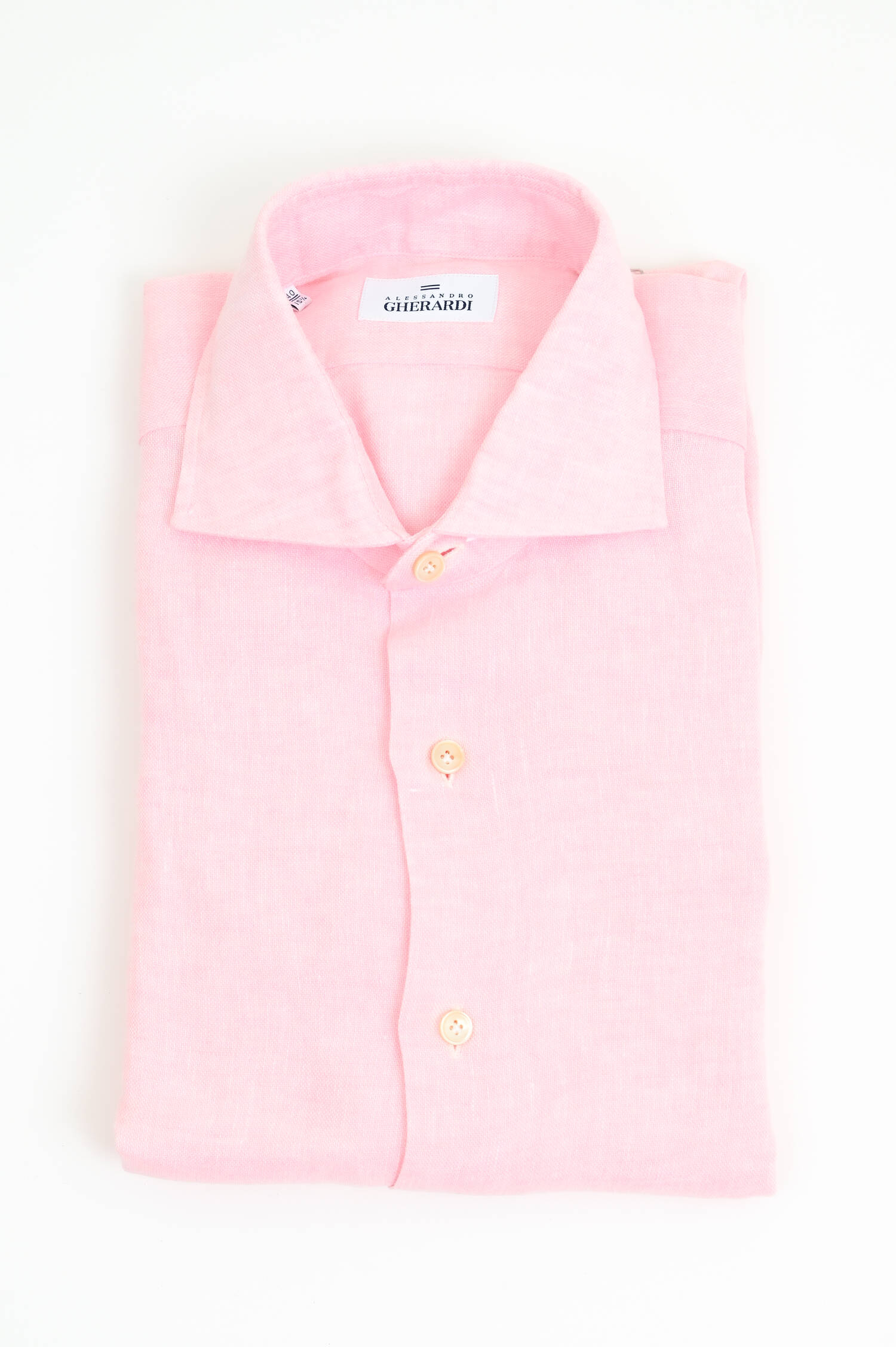 Hemd aus reinem Leinen in Rosa