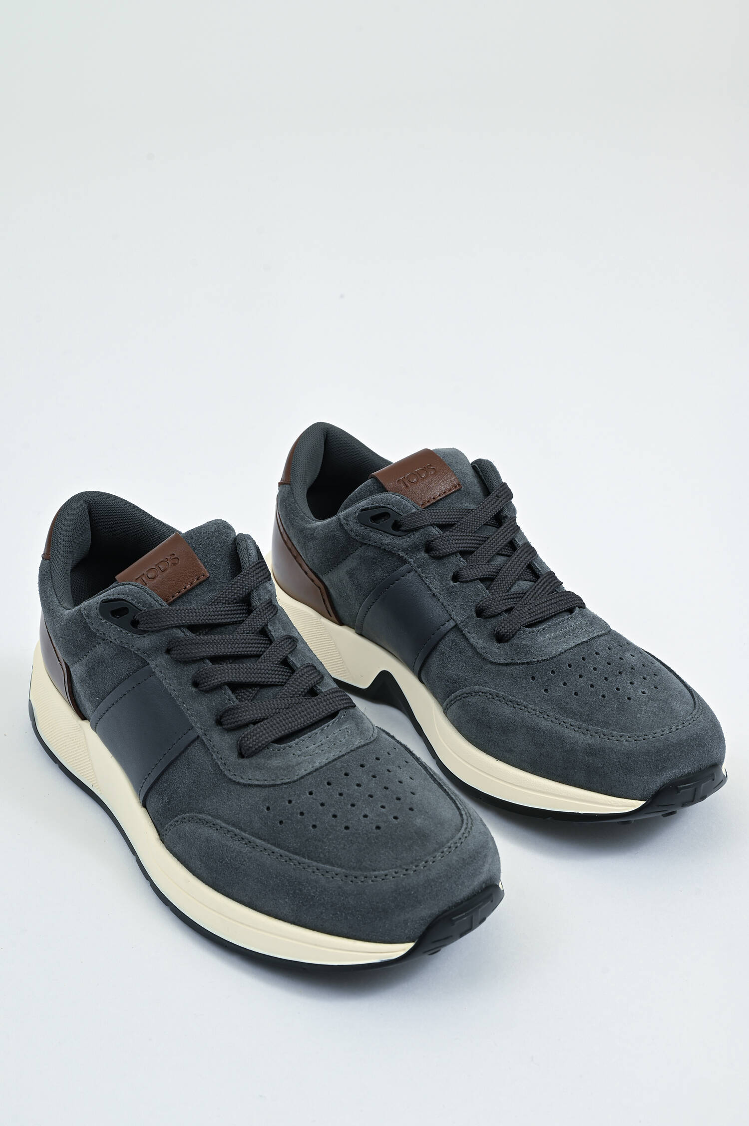 Sneaker RUNNING in Anthrazit/Braun