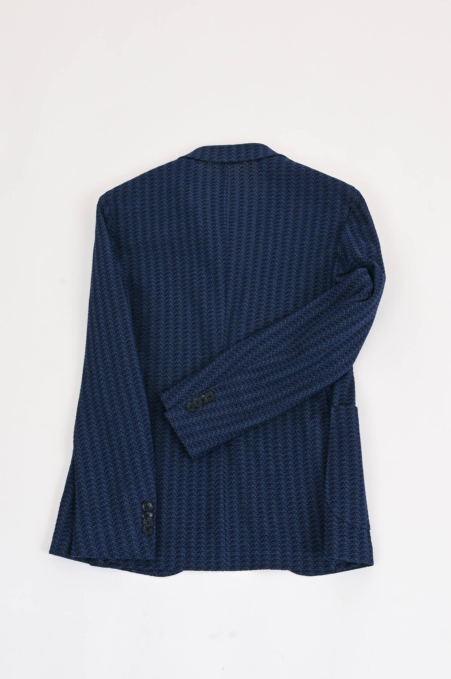 Sakko aus Baumwolle mit Struktur in Blau Sakko aus Baumwolle mit Struktur in Blau