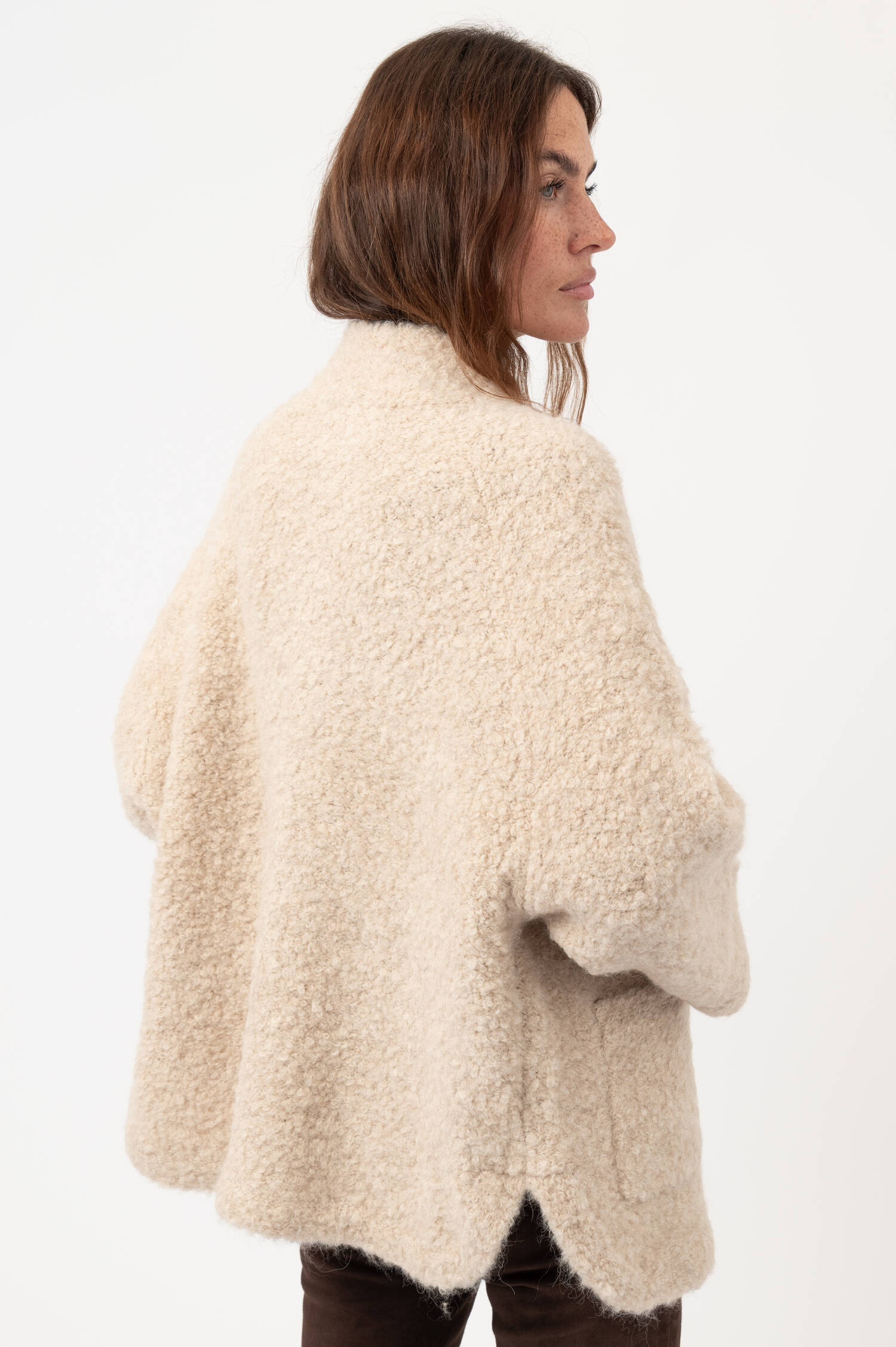 Alpaka-Woll-Mix-Cardigan in Beige Alpaka-Woll-Mix-Cardigan in Beige