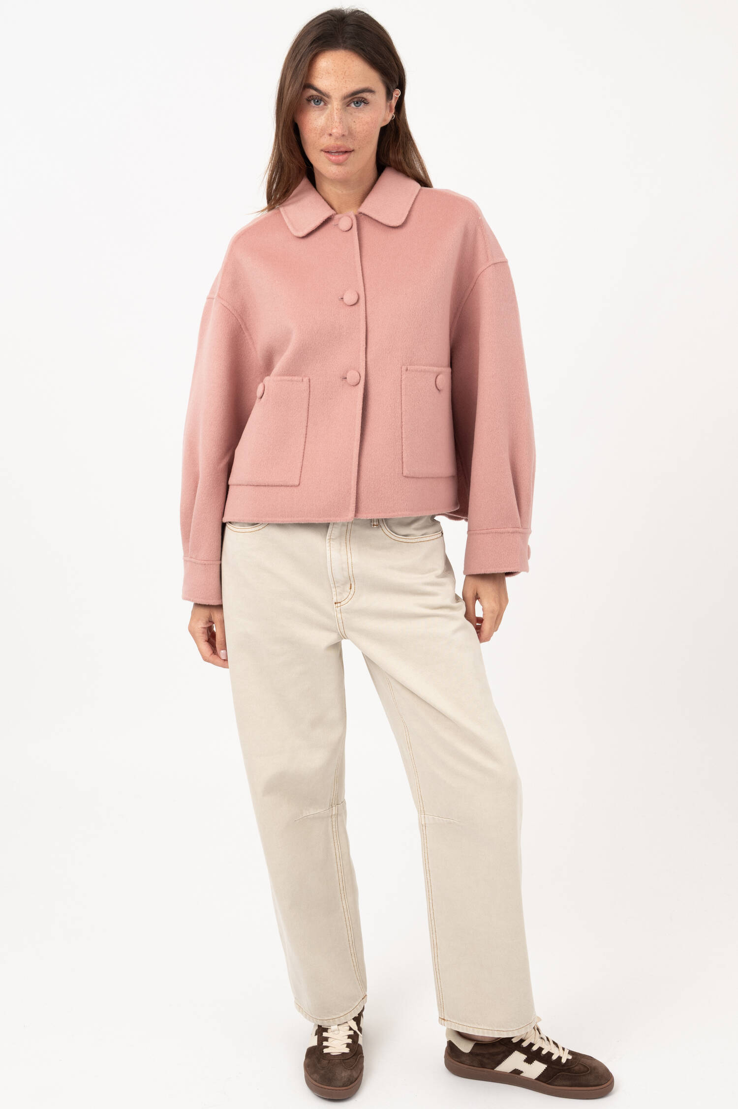 Woll-Jacke in Rosa Woll-Jacke in Rosa