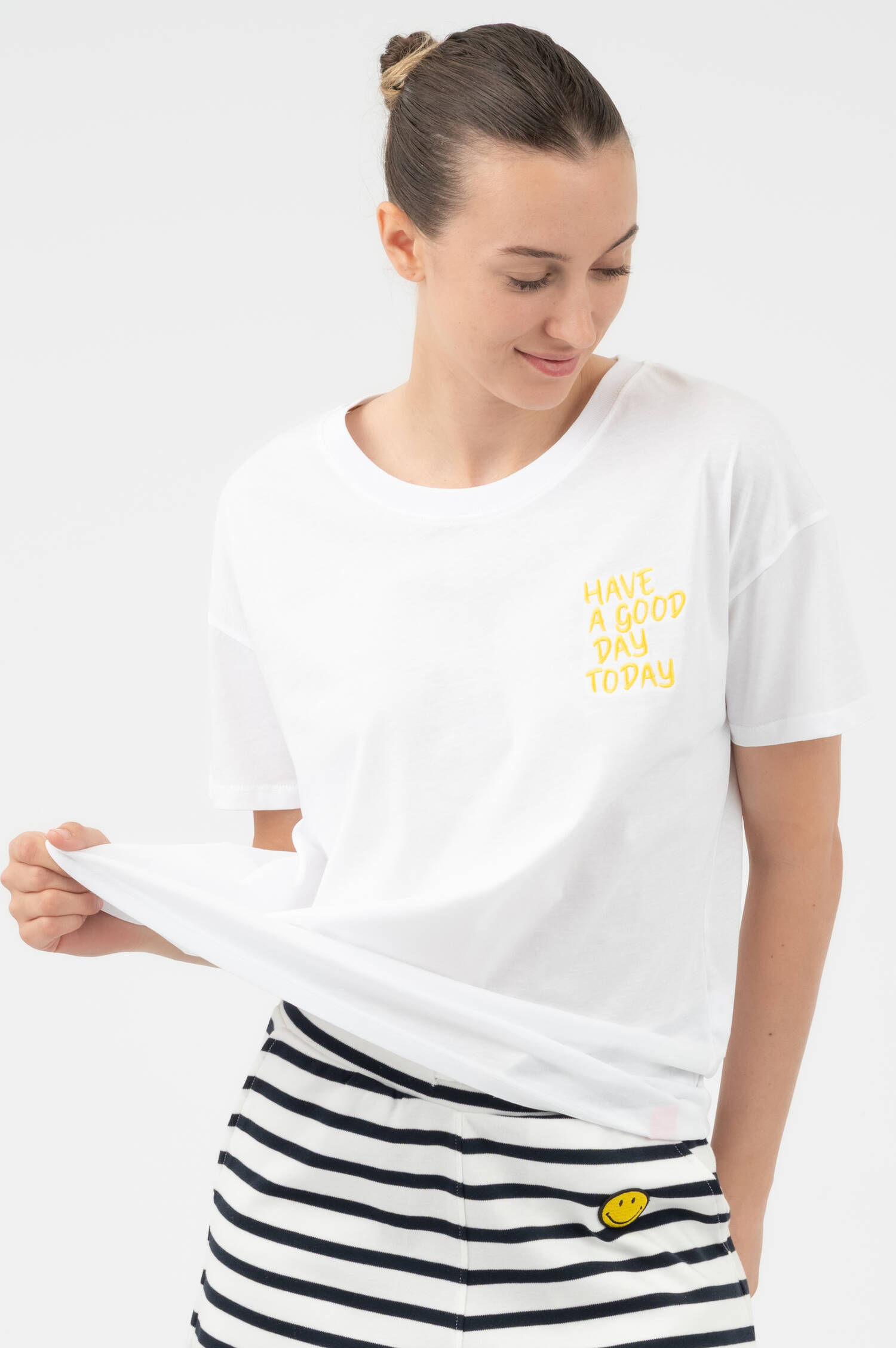 T-Shirt SMILEY in Weiß T-Shirt SMILEY in Weiß