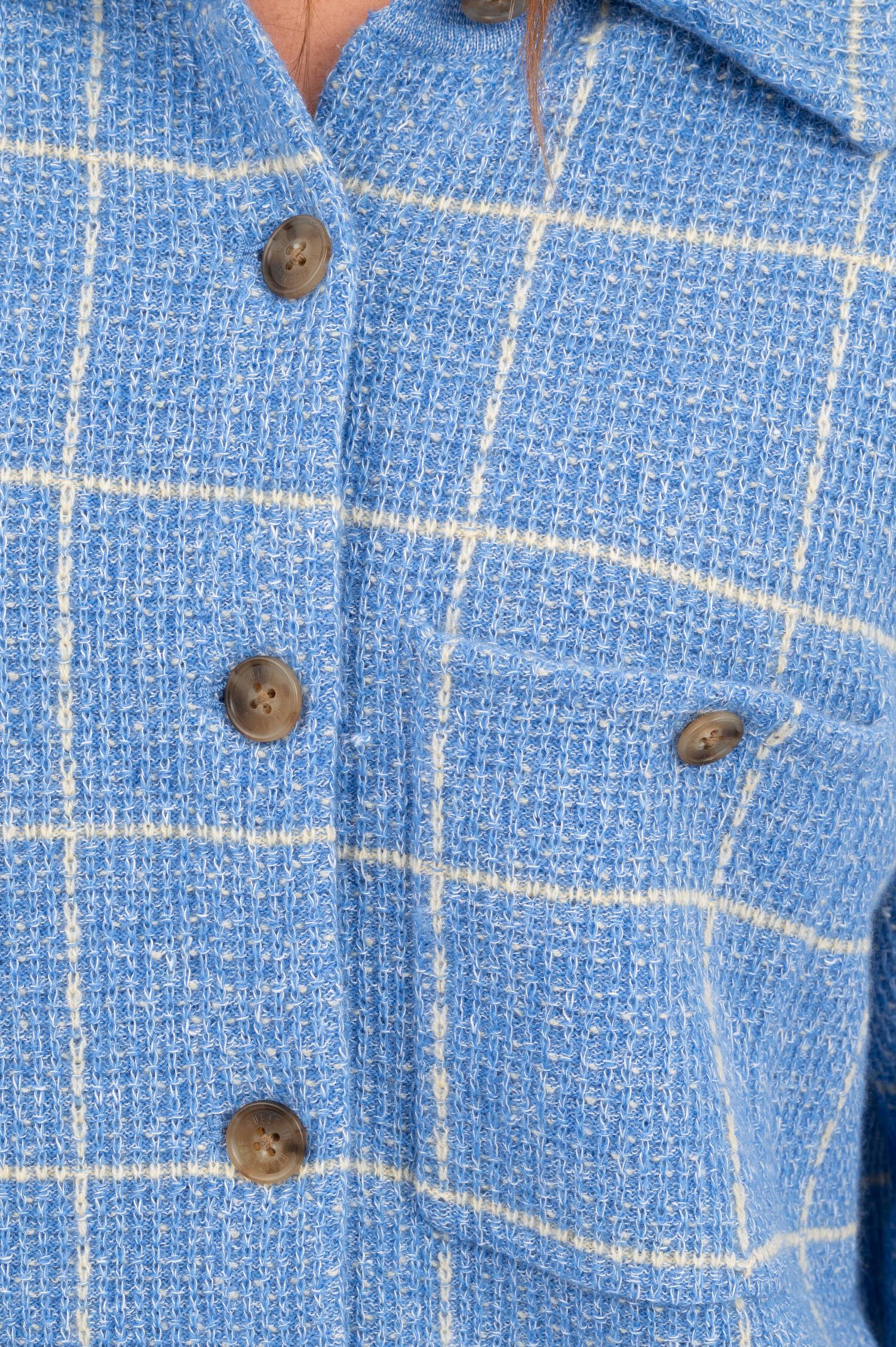 Strick Hemd DYLAN in Hellblau Strick Hemd DYLAN in Hellblau