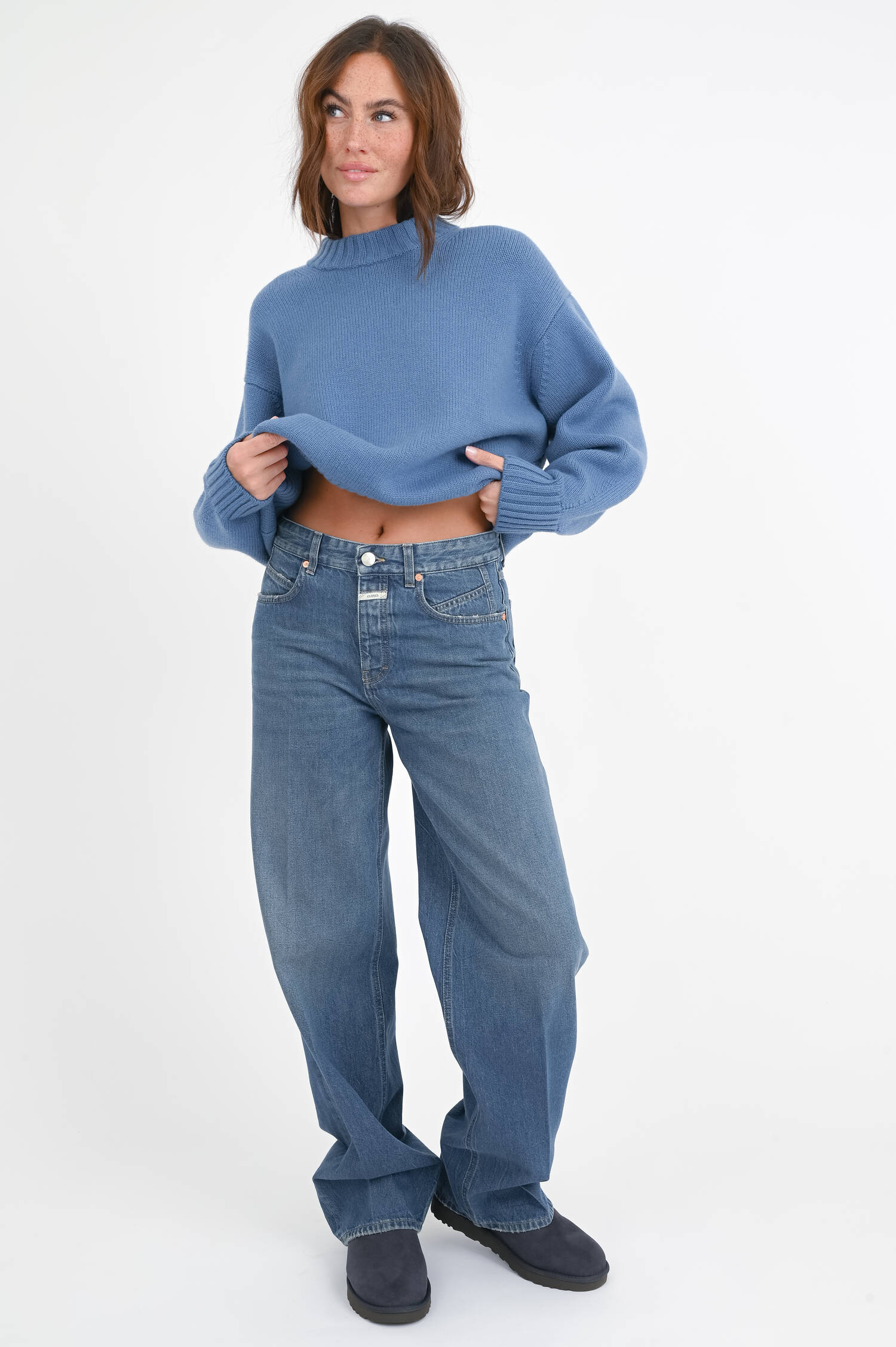 Jeans NIKKA in Mittelblau