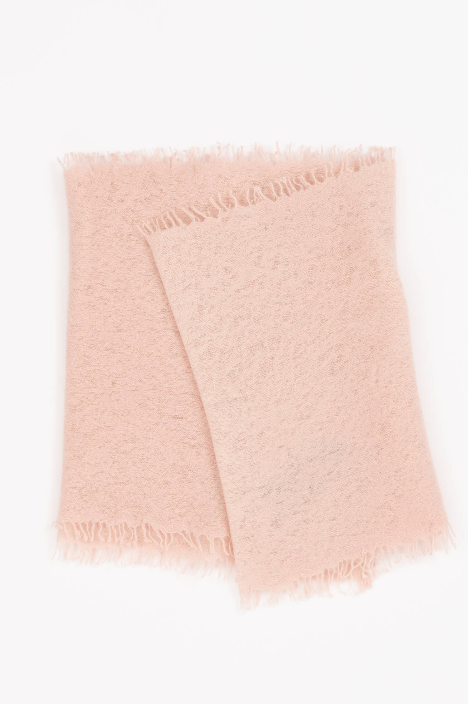 Doppelfädiger Cashmerschal in Rosa