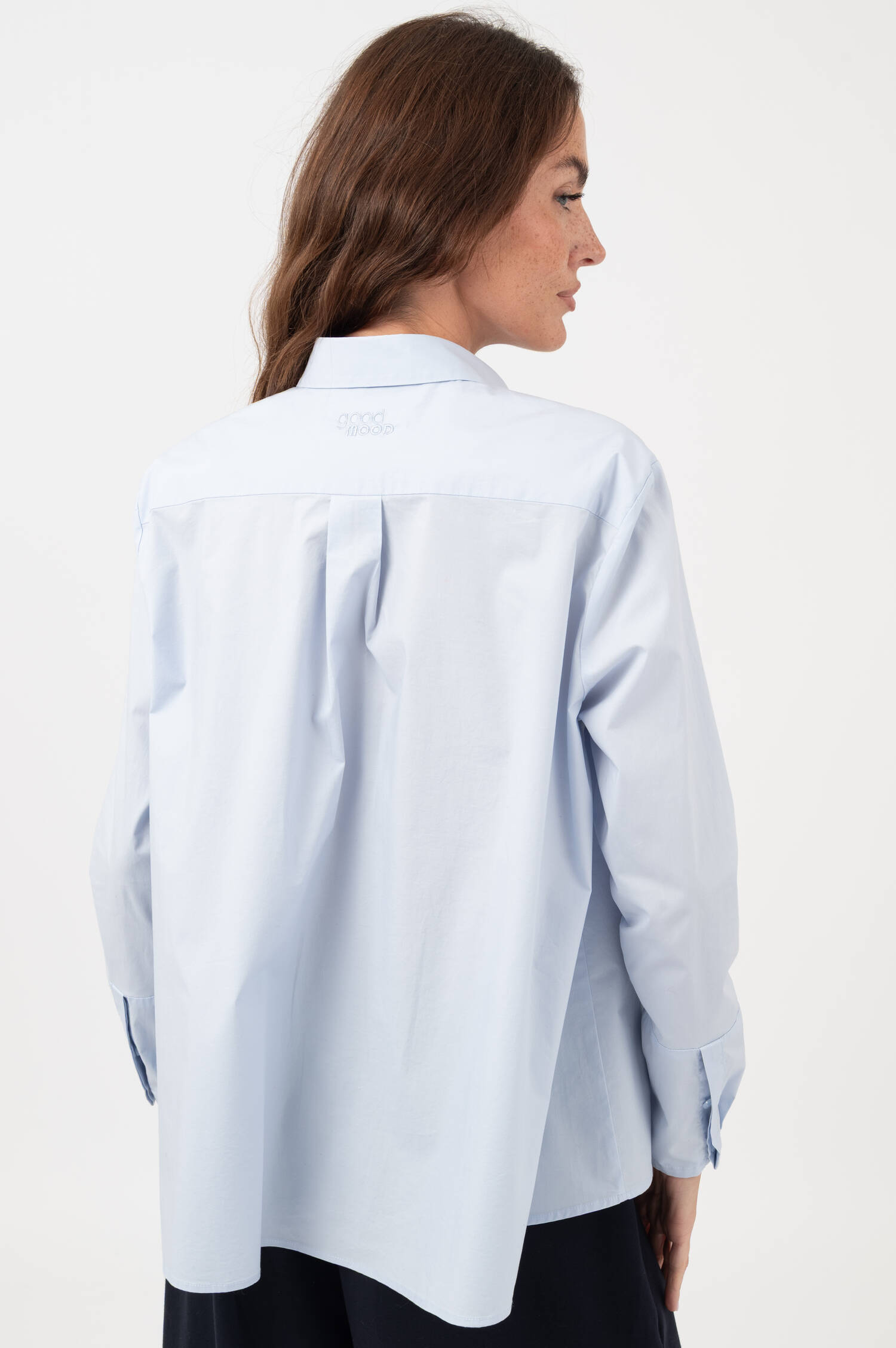 Bluse GOOD MOOD in Pastellblau Bluse GOOD MOOD in Pastellblau