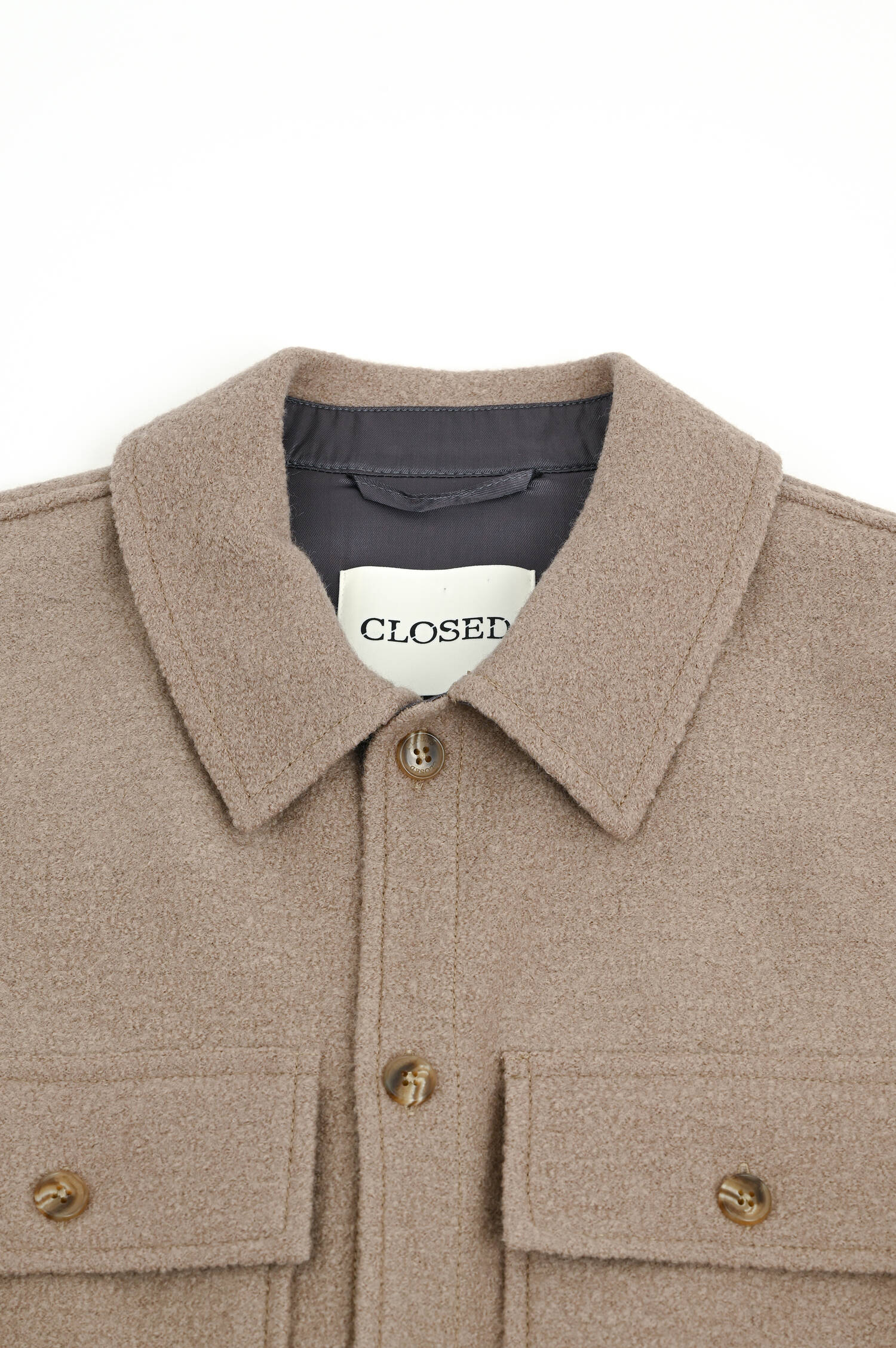 Overshirt aus Viskose in Cashew Overshirt aus Viskose in Cashew